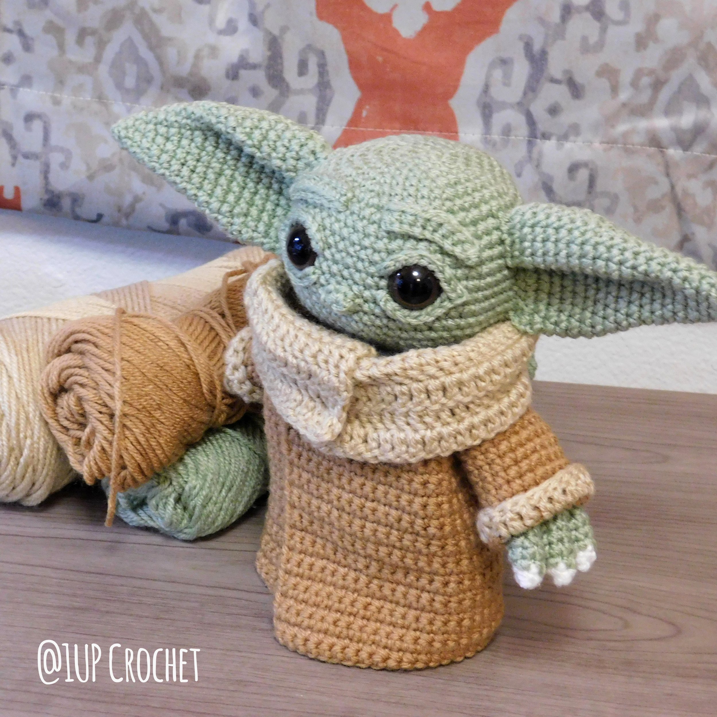 Crochet lovey Baby Alien Crochet  Ragdoll Lovey Pal crochet Amigurumi yoda type doll