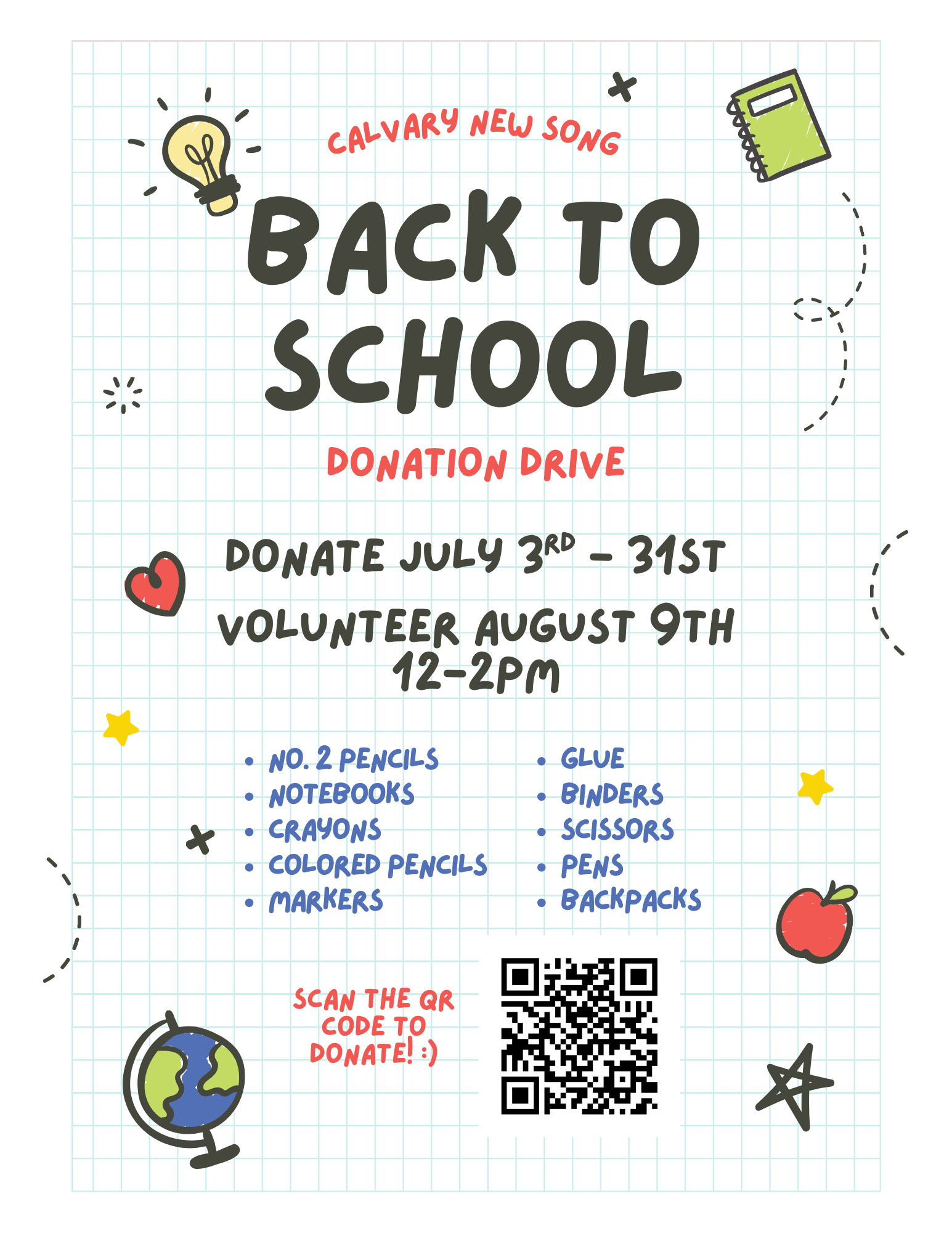 Backpack Outreach - Volunteer Sign Up
