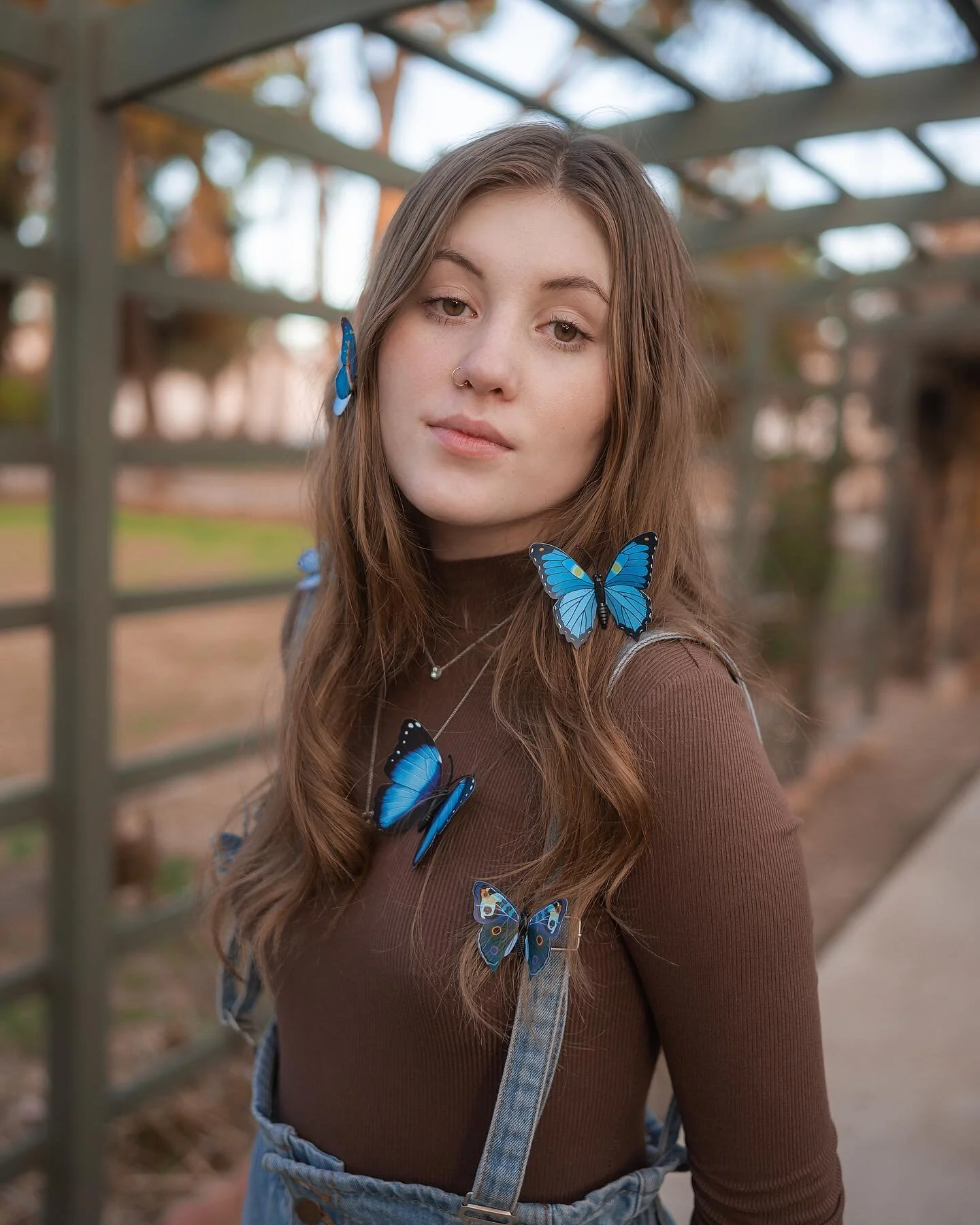 Blue butterflies will often turn up when it&rsquo;s time to make a significant life change. 

It&rsquo;s often interpreted as a sign of understanding, spirituality, communication, wisdom, serenity, and faith in love.

Blue butterflies represent the n