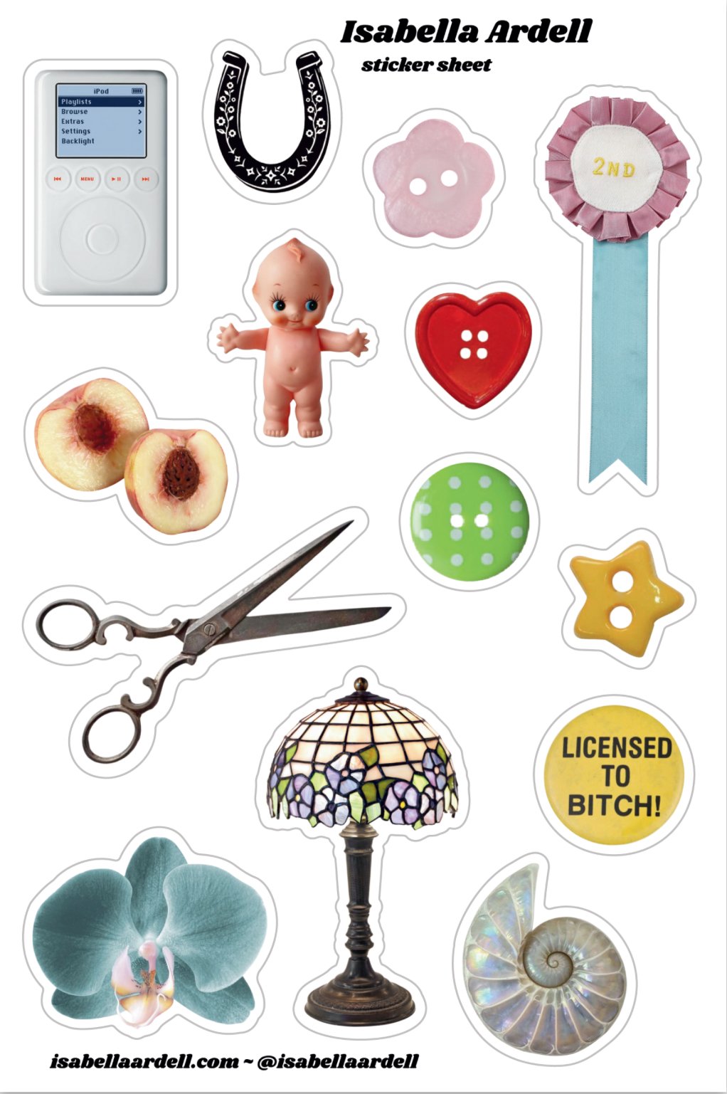 Weird Girl Sticker Sheet