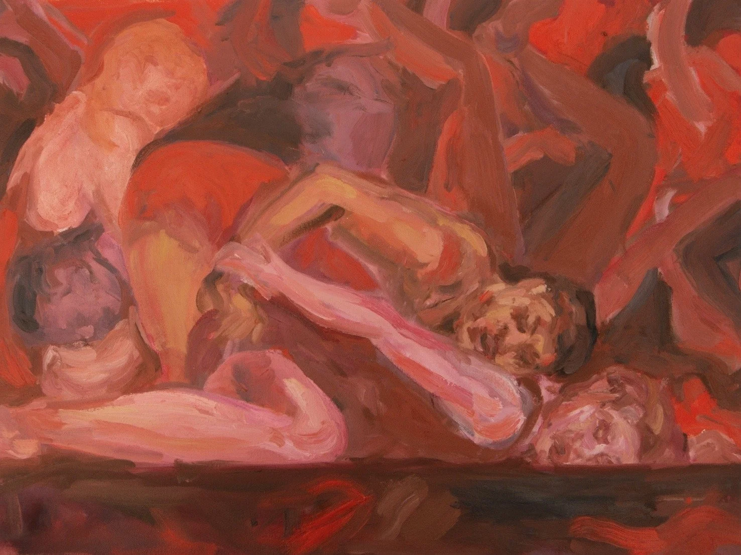 Thump, 2025, Oil on canvas, 60cm x 80cm