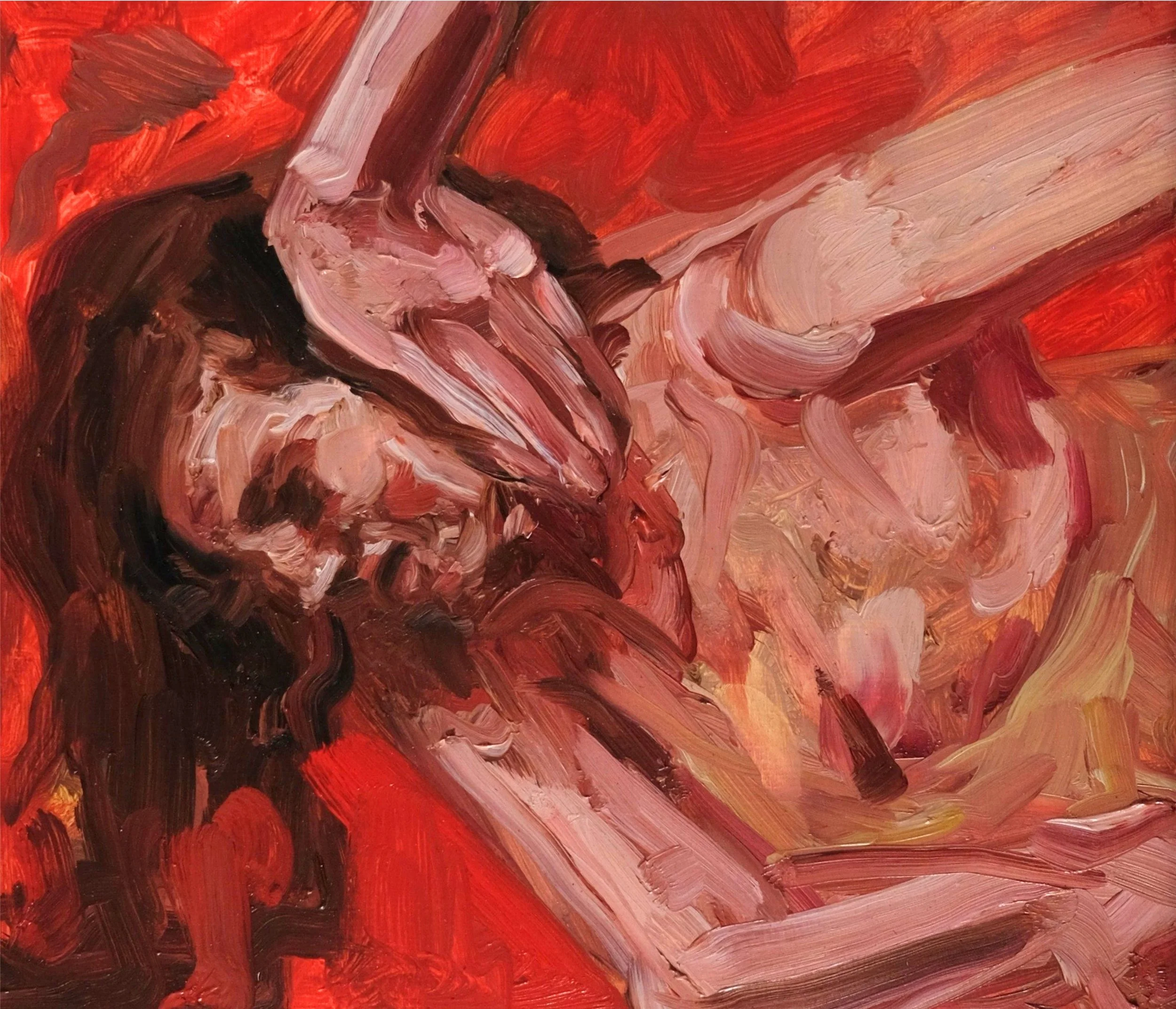 Crush, Oil on board, 2026, 36cm x 30cm