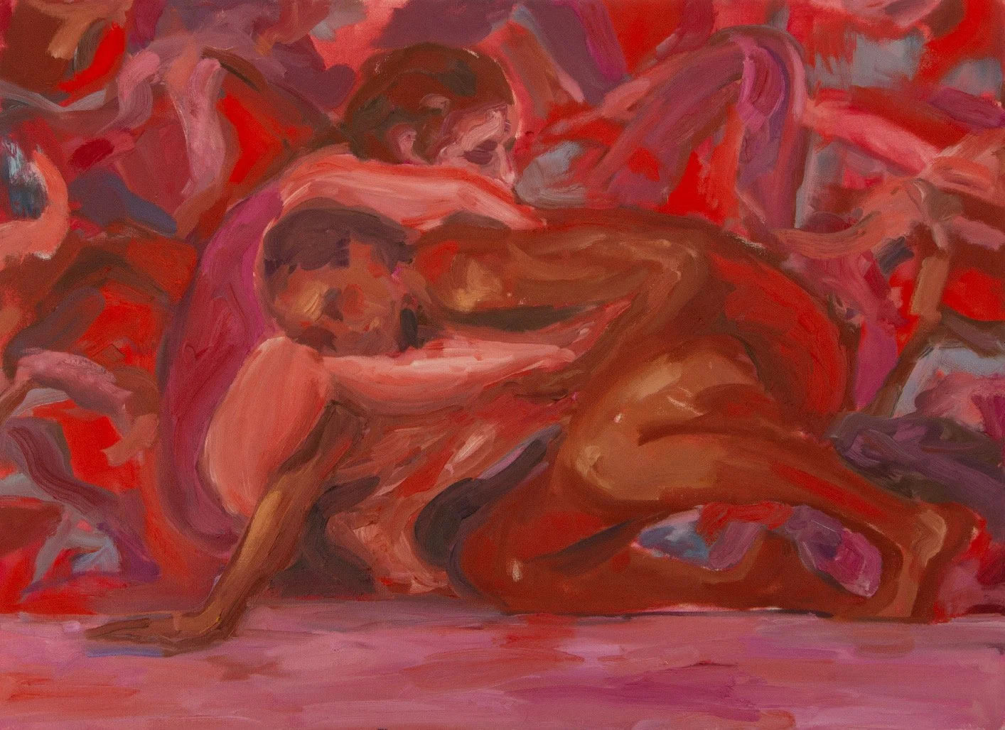 Rumble, 2026, Oil on canvas, 60cm x 80cm 