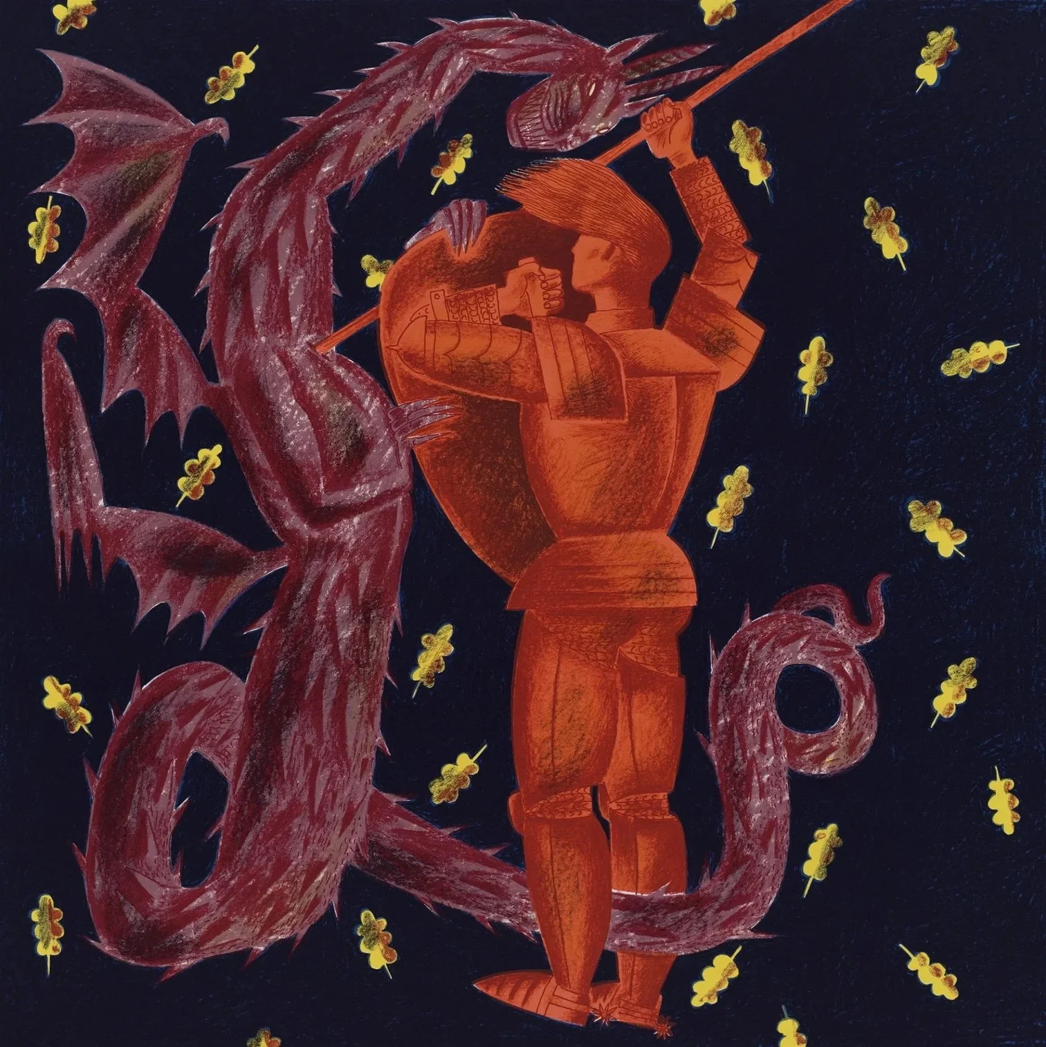 The Travails - Clive Hicks Jenkins, Screenprint