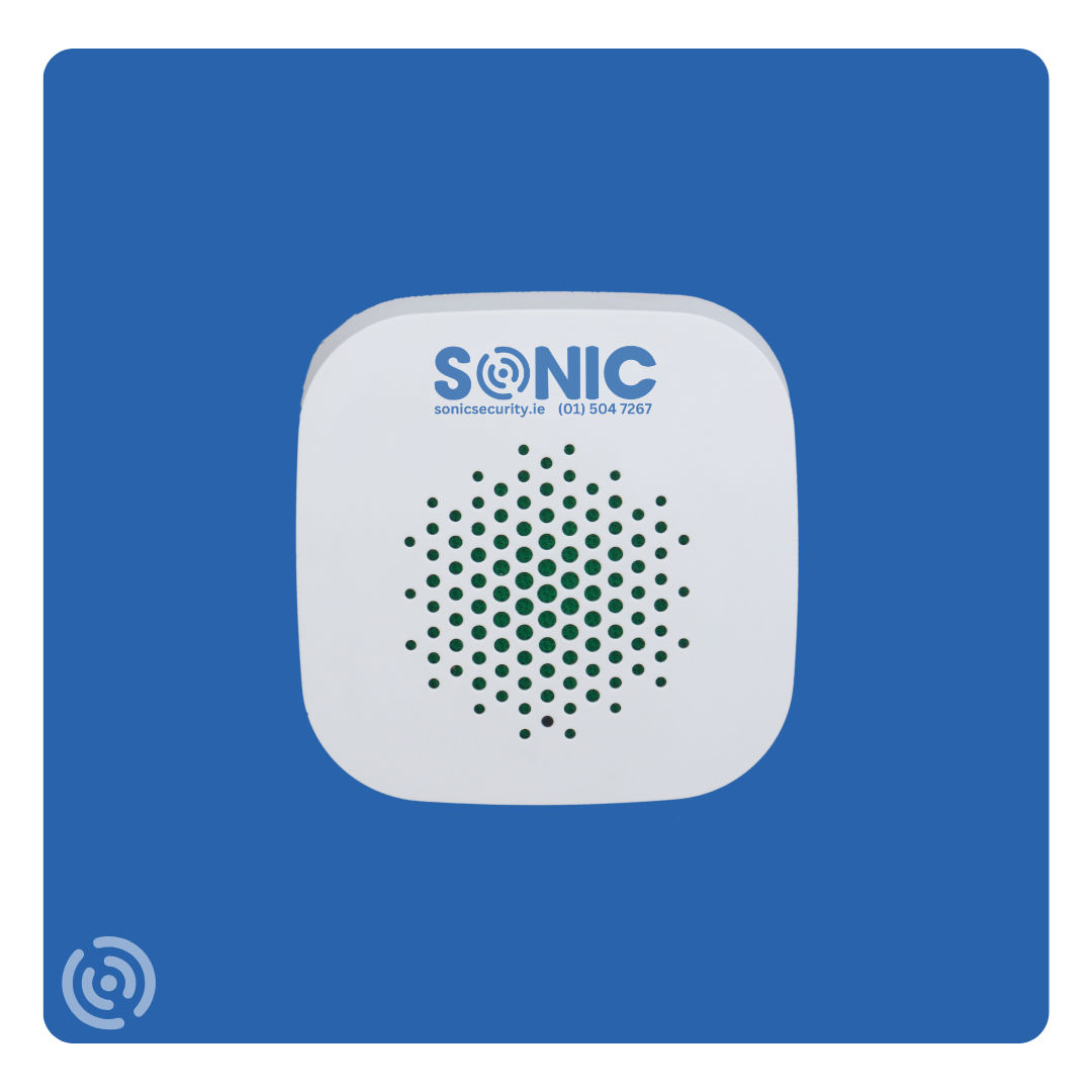 Wireless alarm siren with LED