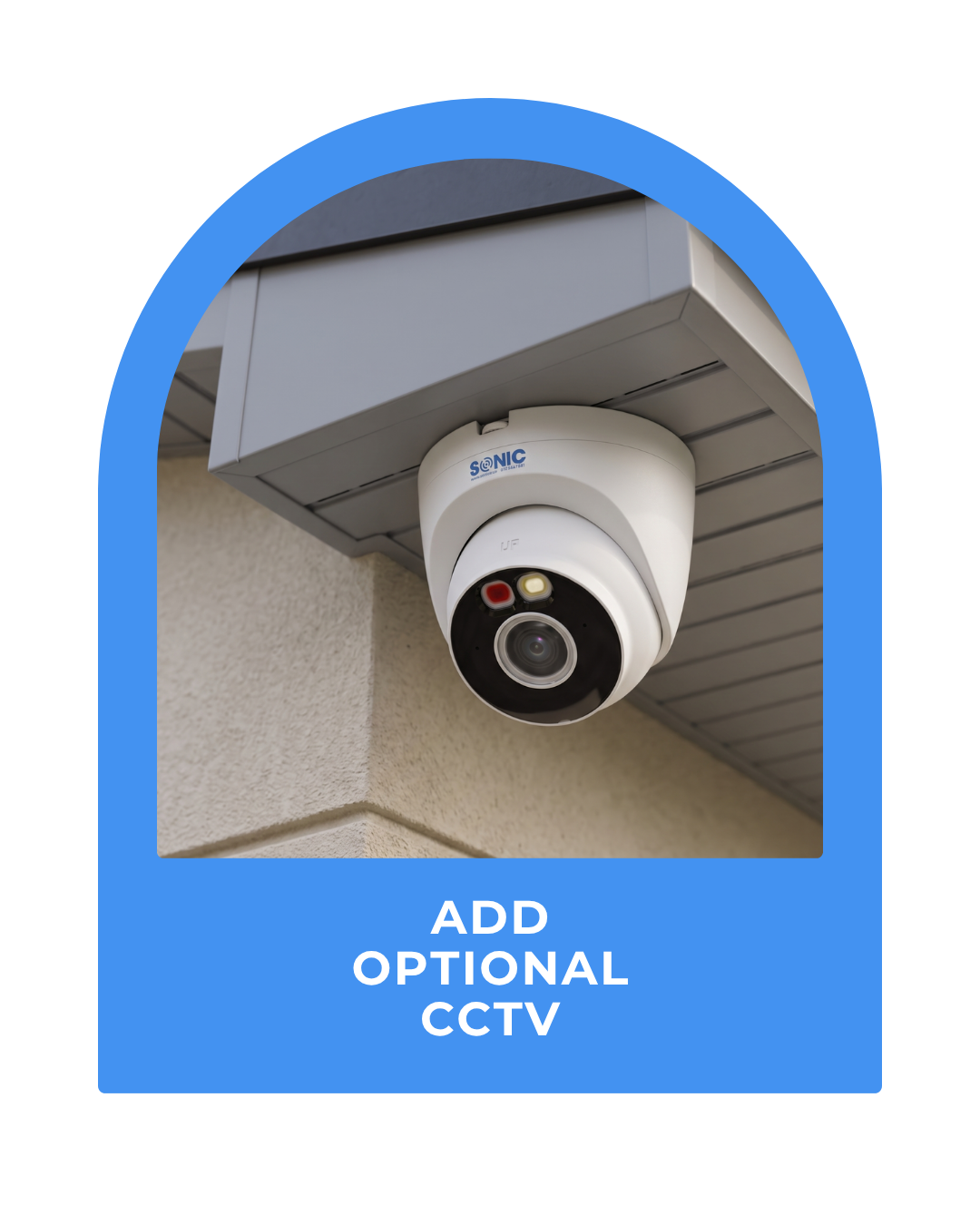CCTV Camera installed in dublin house looking at front garden and driveway