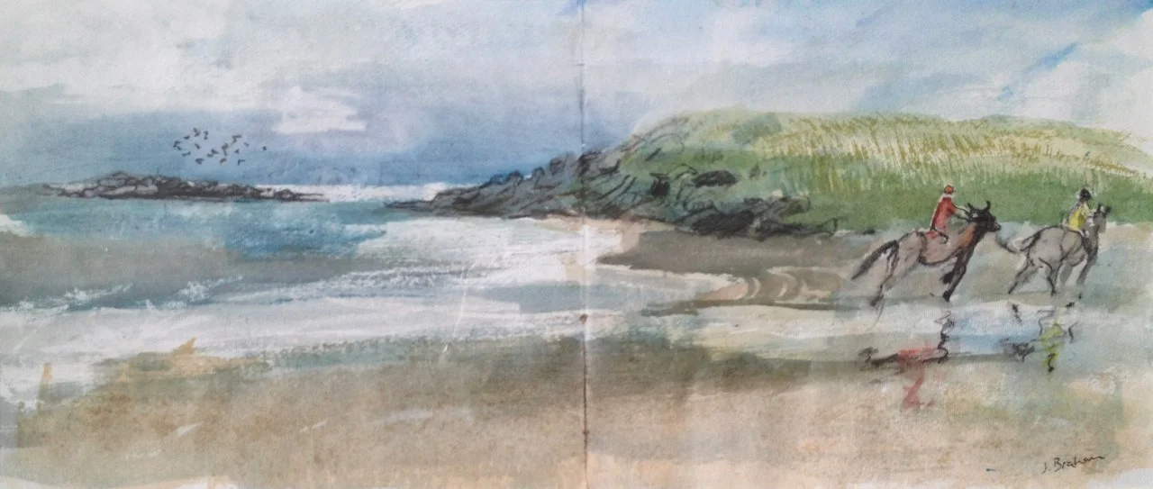 Evening Ride 85x46cm mixed media, £375