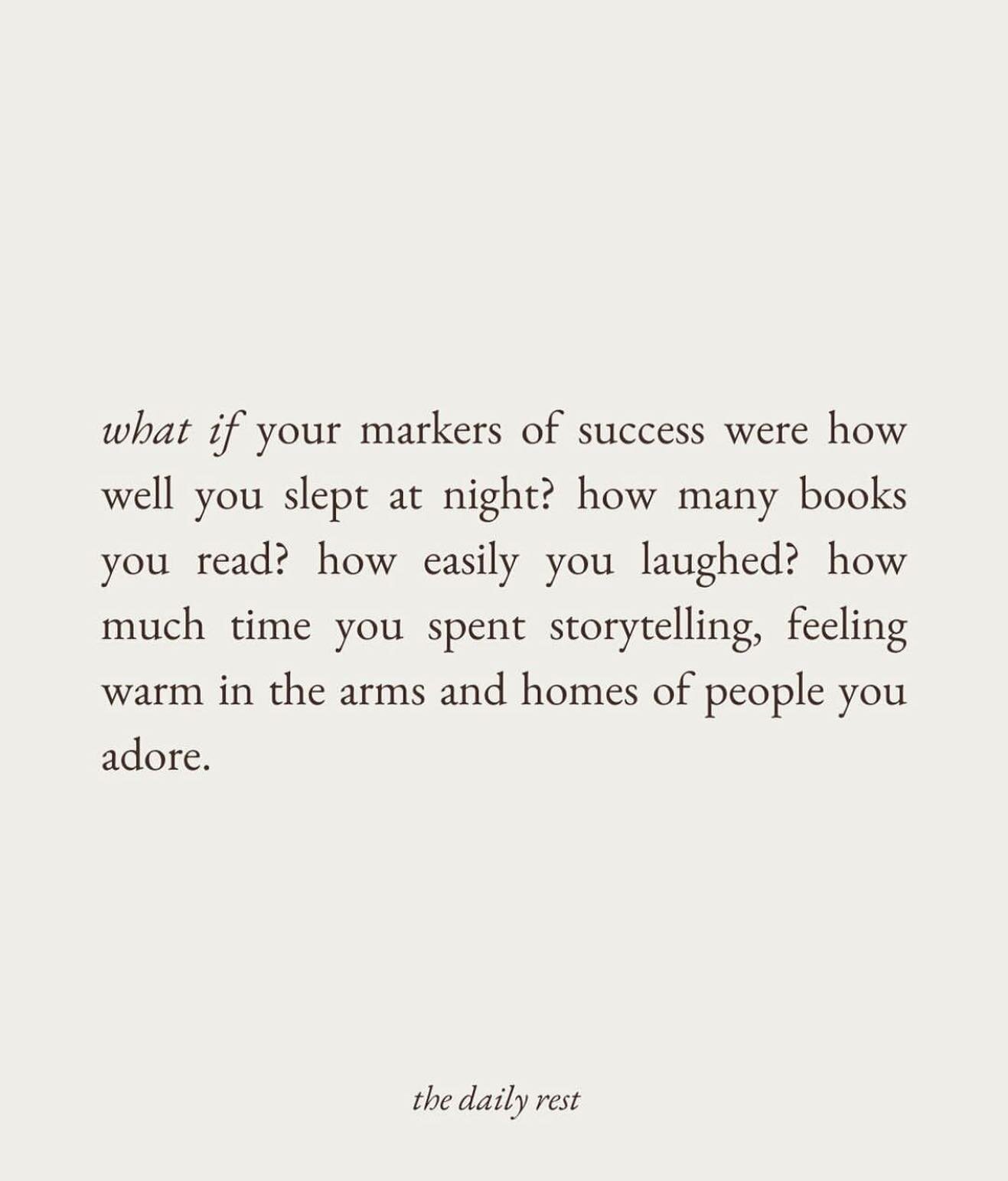 What if you set your own markers of success and let go of the rest of the bull**** ✨✨