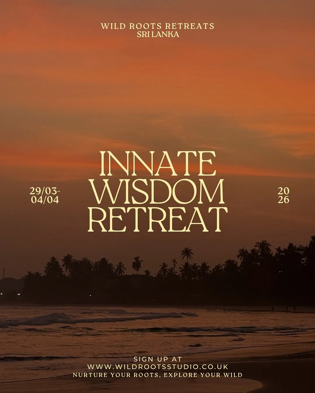 ❀ Innate Wisdom 2:0 ❀

We would love to invite you to join us in Sri Lanka for a wonderful adventure, the last retreat holds a hugely special place in our hearts and we can&rsquo;t wait for more people to experience the magic of Sri Lanka and the Wil