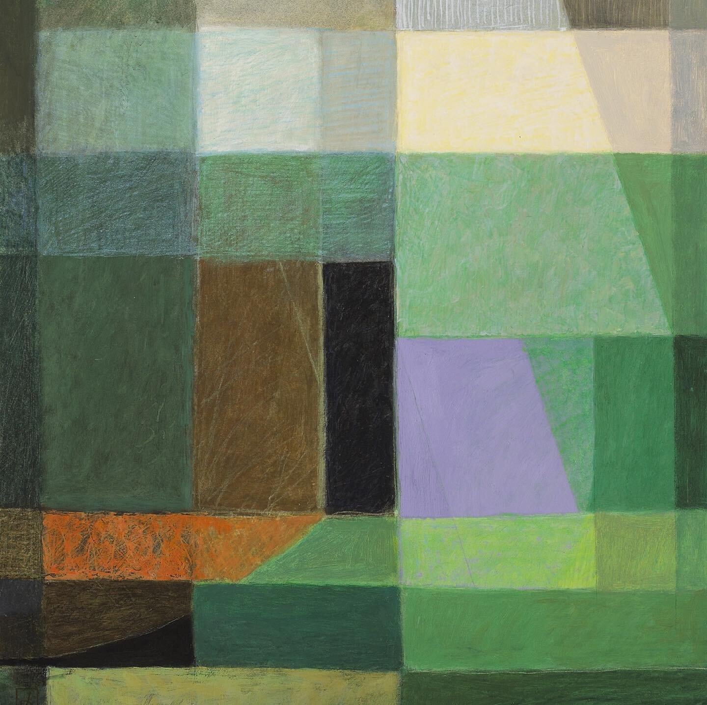 2005
Colour Garden II
Egg/oil tempera on paper
50x50 cm

#painting #tempera #abstract #garden #grid