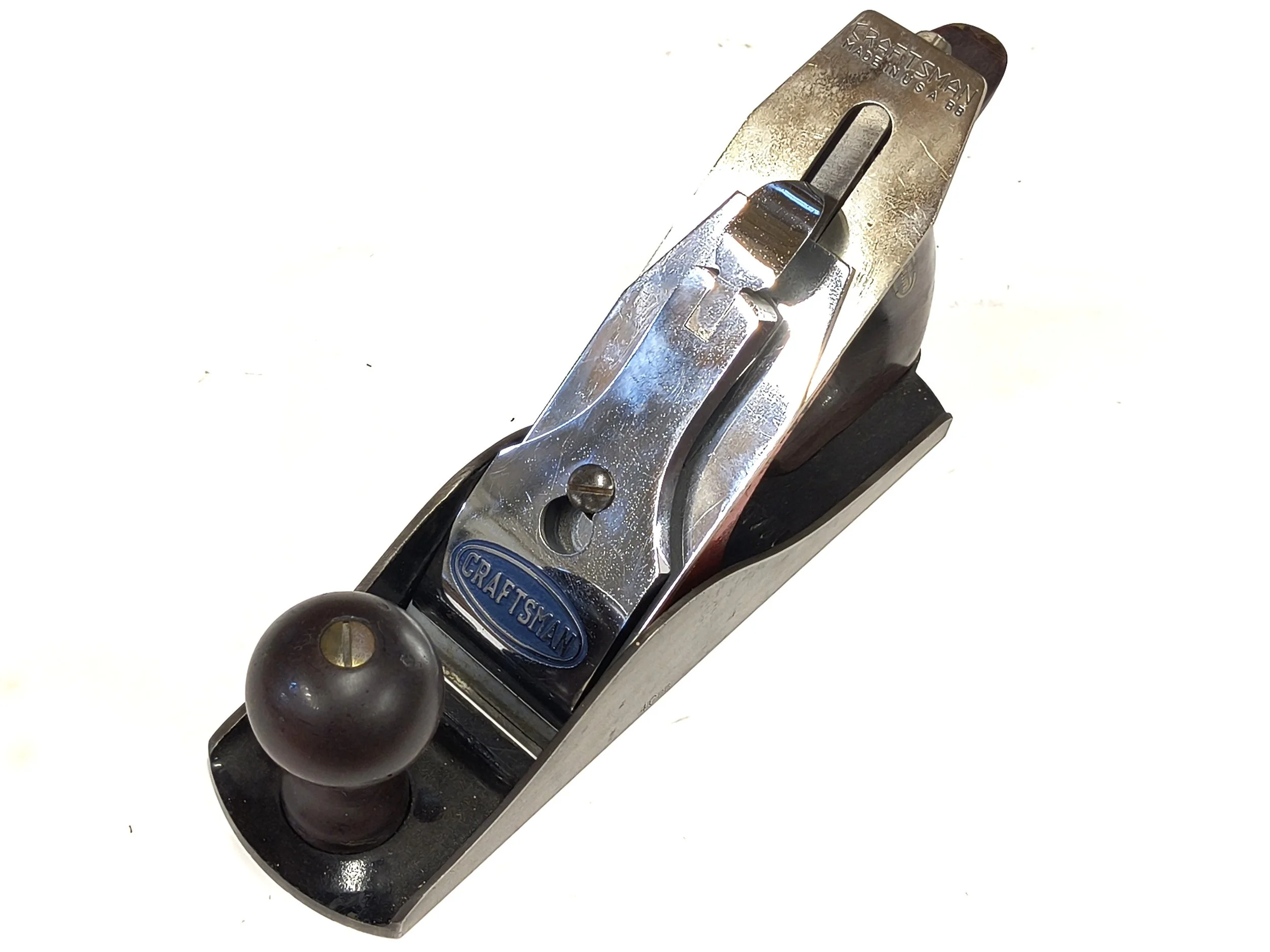 The No. 3716 had chrome lever cap, iron and chip breaker. No examples have been found with chassed cheeks.