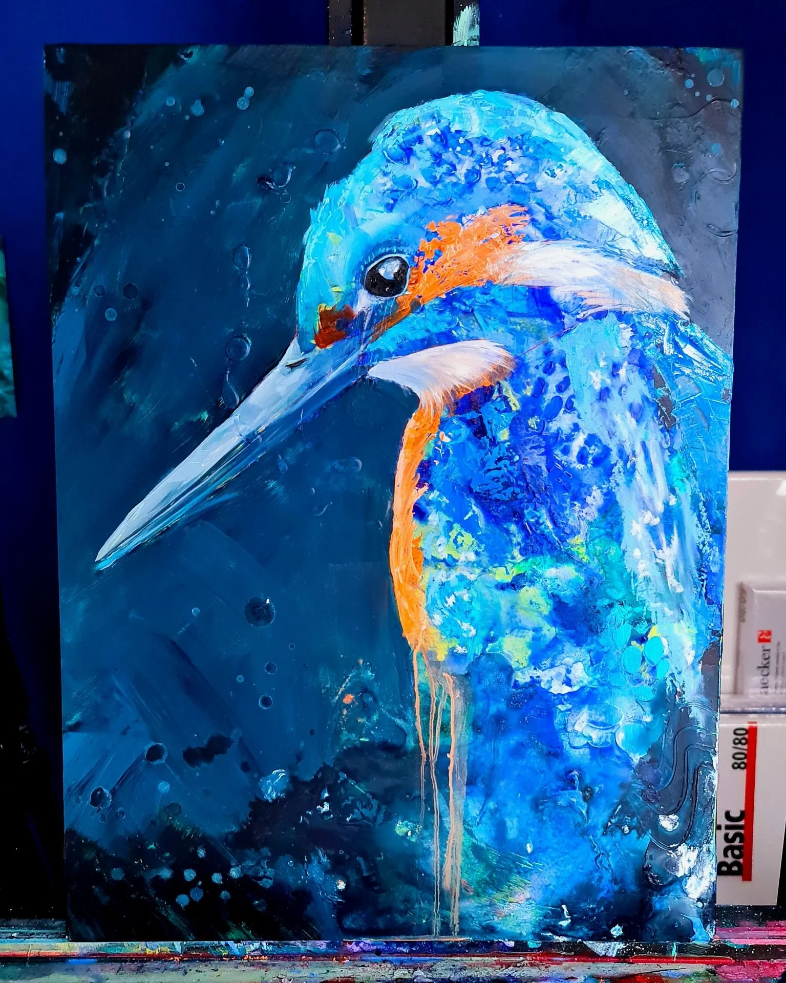 Eisvogel | Acryl&Ölfarbe 30x40cm