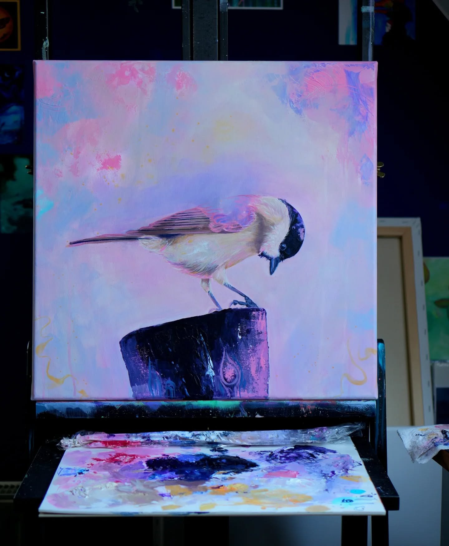 Kleine Sumpfmeise, einer meiner Lieblinge im Garten. Die pastelligen T&ouml;ne passen auch so sch&ouml;n dazu.
Einen Clip zum Malen gibt's im zweiten Swipe->

50x50cm Acryl auf Leinwand

#acrylmalerei #tiermalerei #wildtiermalerei #wildtierkunst #