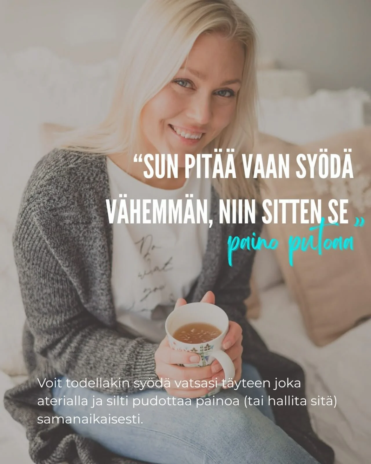 Me ollaan vuosikausia kuultu, ett&auml; sy&ouml;m&auml;ll&auml; v&auml;hemm&auml;n ja liikkumalla enemm&auml;n paino putoaa. Asia ei oo ihan n&auml;in mustavalkoista. Etenk&auml;&auml;n naisten kohdalla.

Moni sy&ouml; jo valmiiksi aika v&auml;h&auml