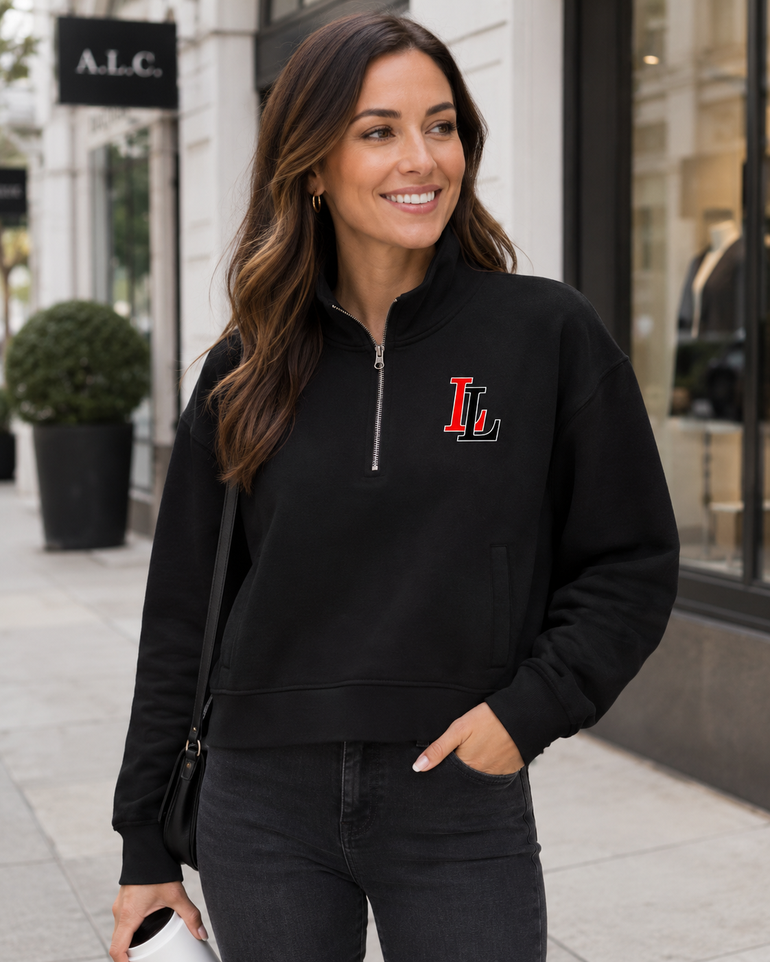 Collared Drop Shoulder LL Pullover