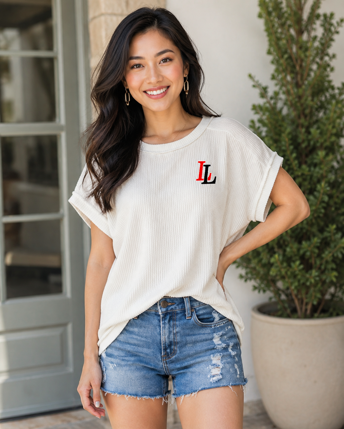 Lovejoy LL Ribbed Short Sleeve Top
