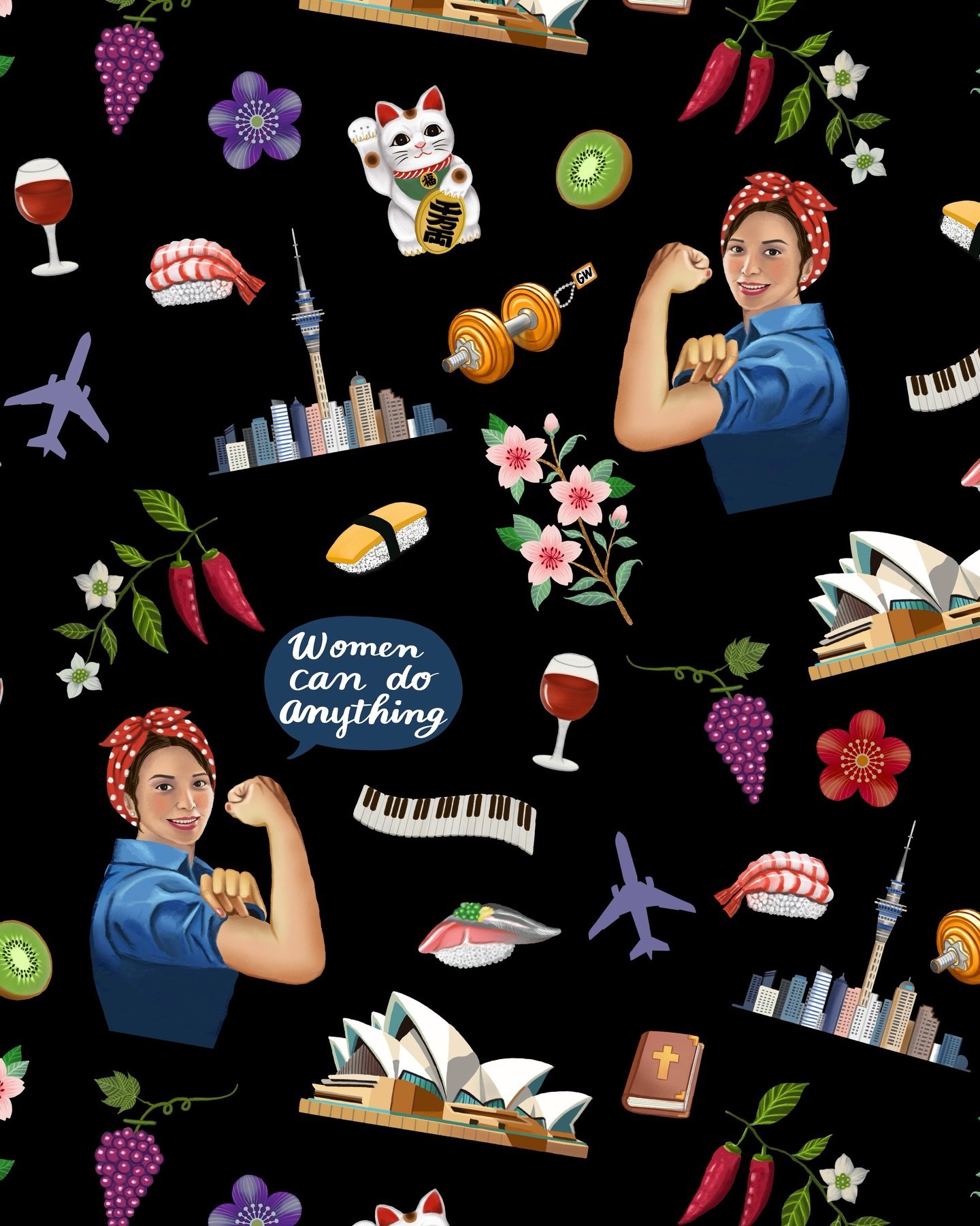 This is a special pattern to celebrate my friend @sarahliuofficial &lsquo;s 40th birthday and her incredible journey across many countries, empowering women every day🥂🎂🎈We met at Tokyo University where we studied together so many years ago and sin