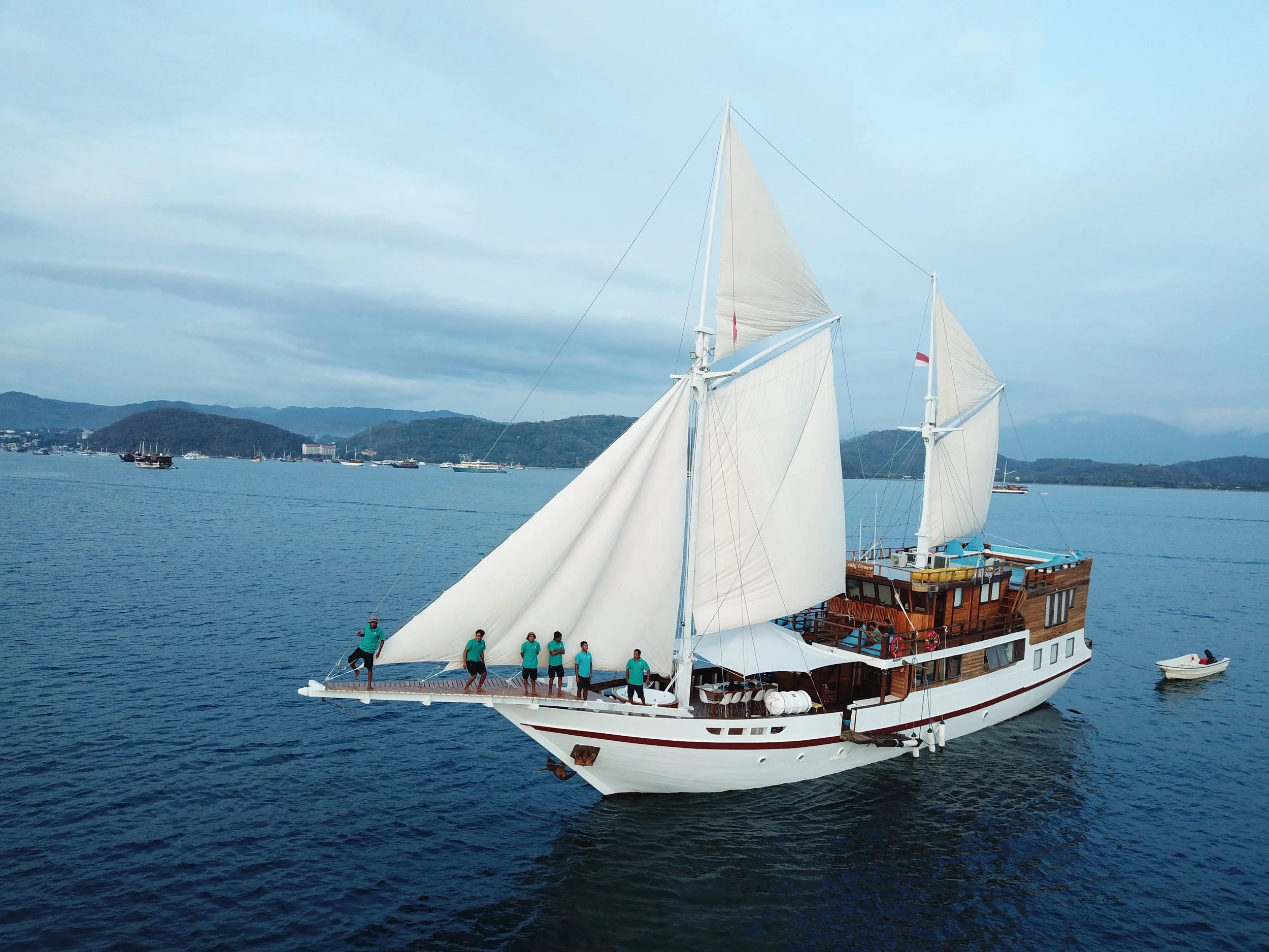 Premium sailing boat in Komodo featuring spacious cabins and elevated onboard comfort