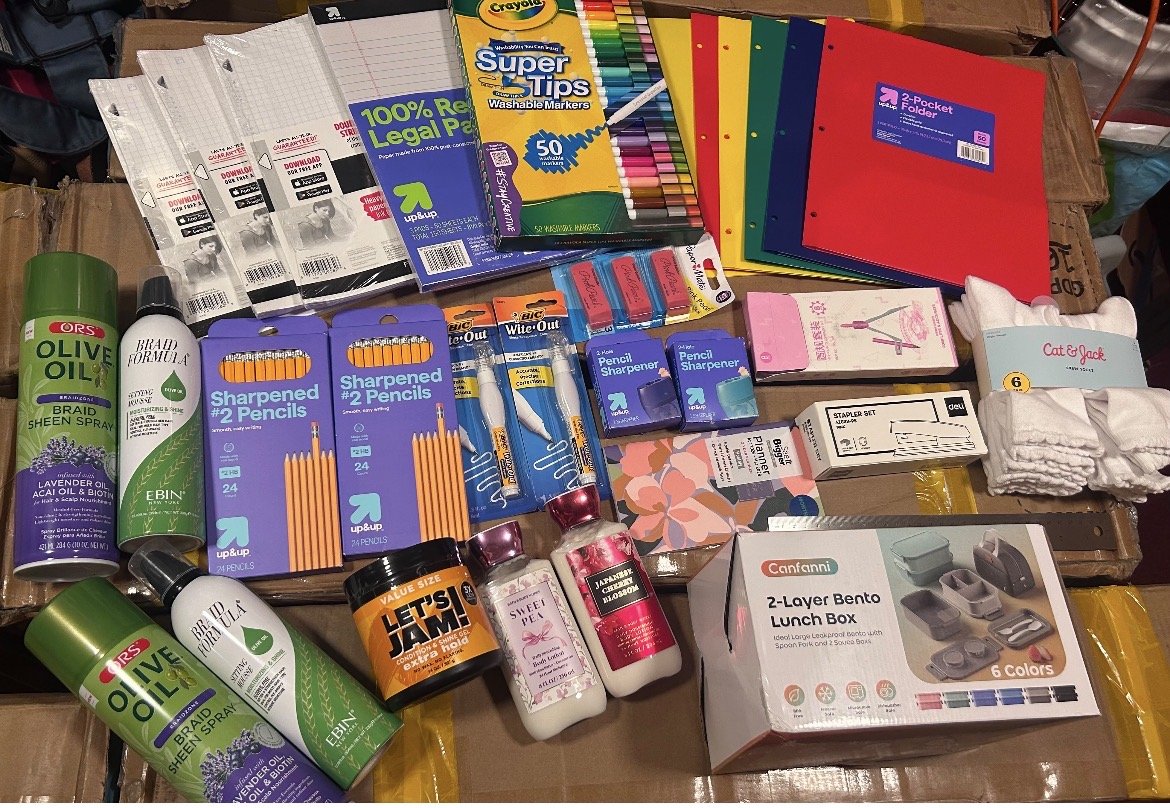 School supplies provided through Project Jumpstart Belize’s School Scholarships Program