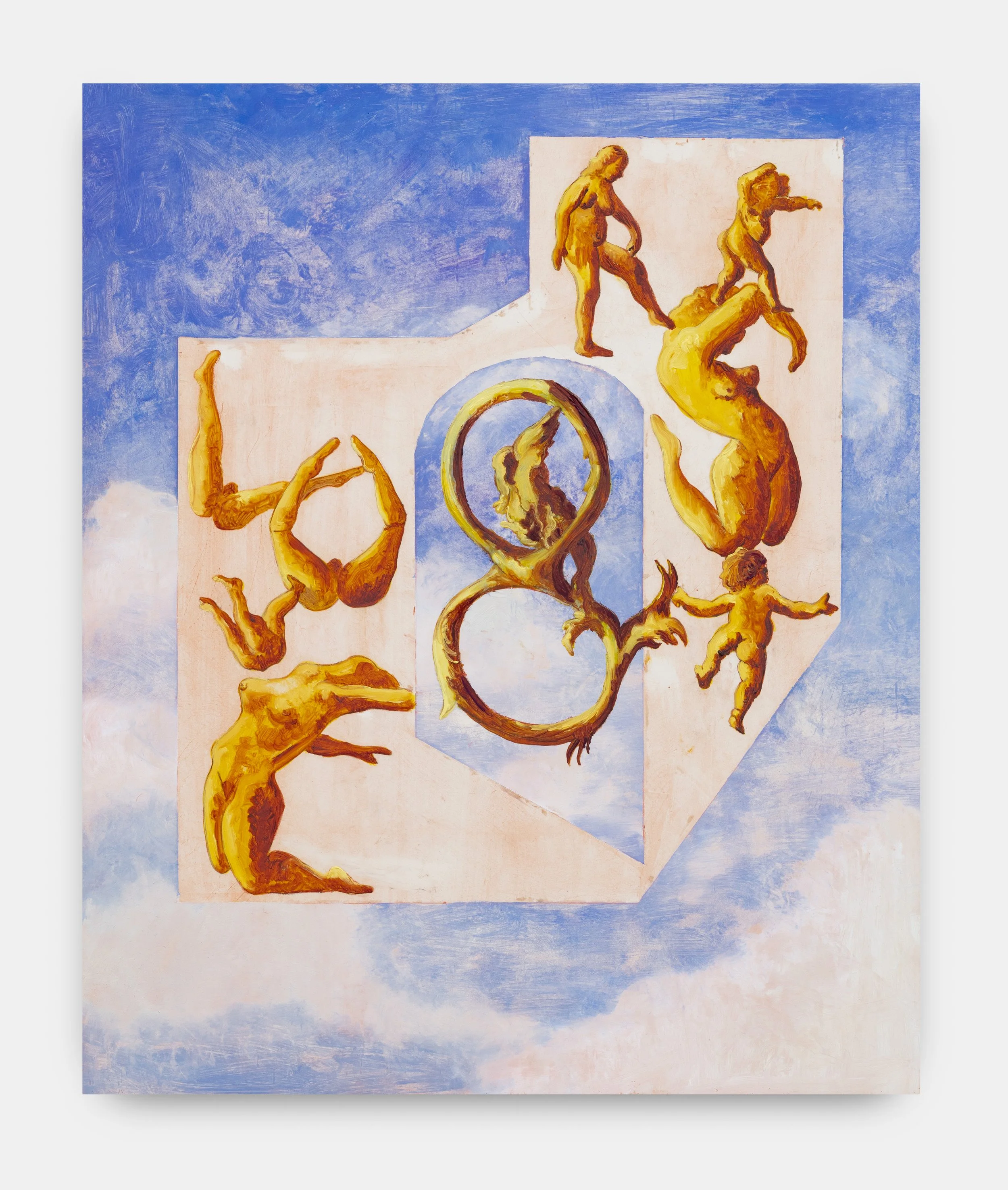  Untitled (Love &amp; Rest), 2025, Oil on panel, 36 x 30 cm 