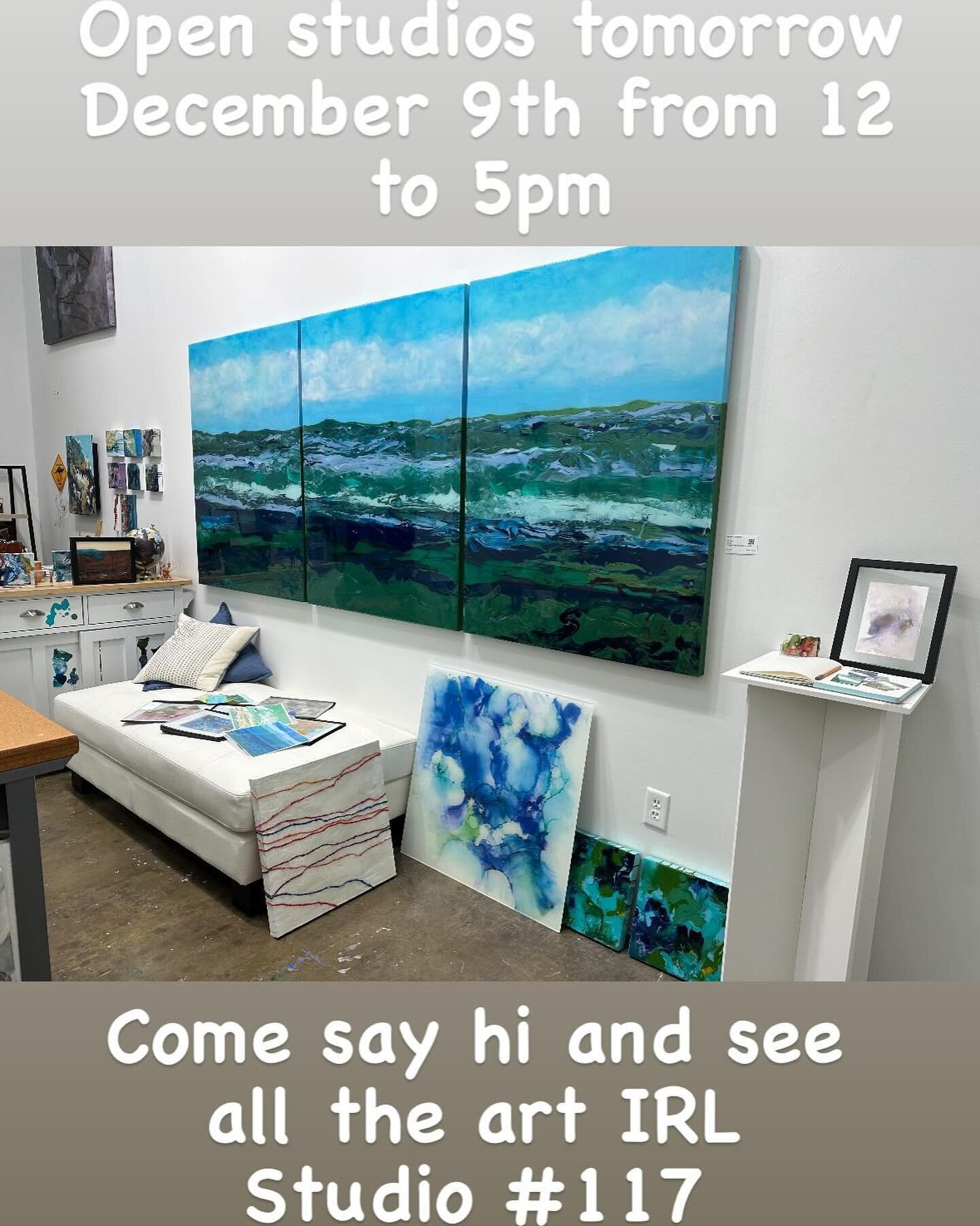 Last Second Saturday open studios for 2023! Silver Street has a new exhibition of artist work on the walls and everyone is in a holiday mood so come visit us and see what we&rsquo;ve all been creating! I&rsquo;ll be in studio #117!