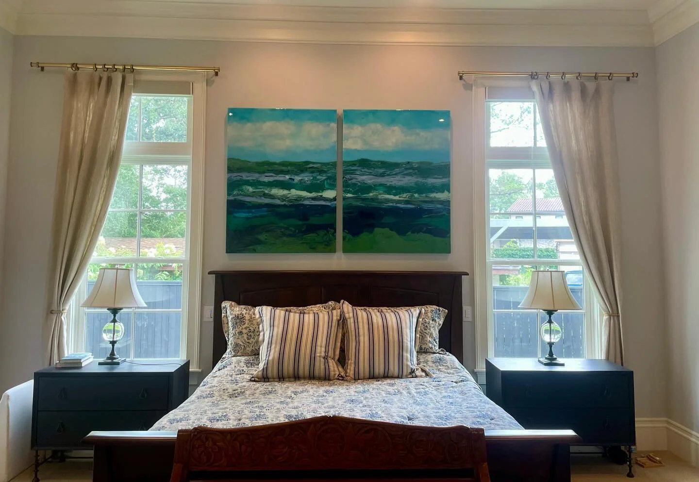 Bella Countryside looks awesome in its new home! The lovely couple who bought this are enjoying the close up details that you don’t notice at first glance, and the way it looks in different lighting as it changes throughout the day. As an artis