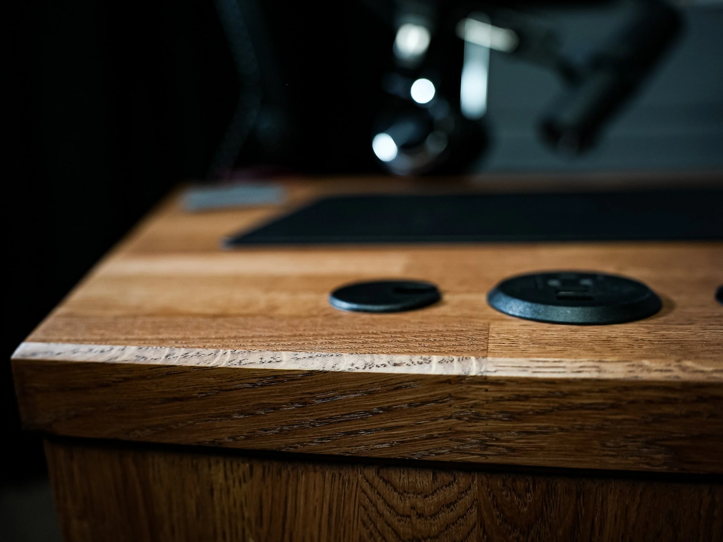 Bronze Oak Modular Podcast Table — Podcast Tables Shop