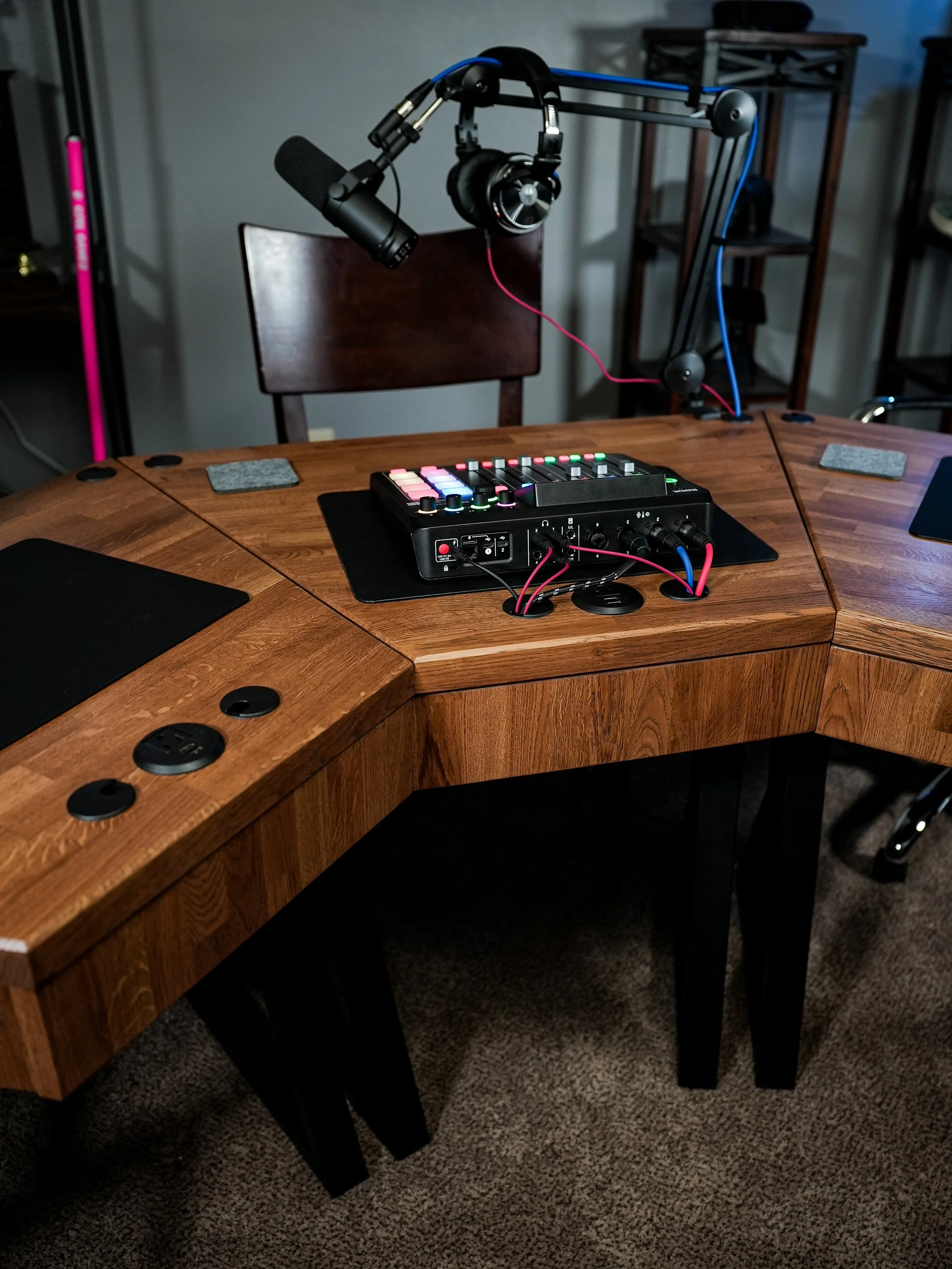 Bronze Oak Modular Podcast Table — Podcast Tables Shop