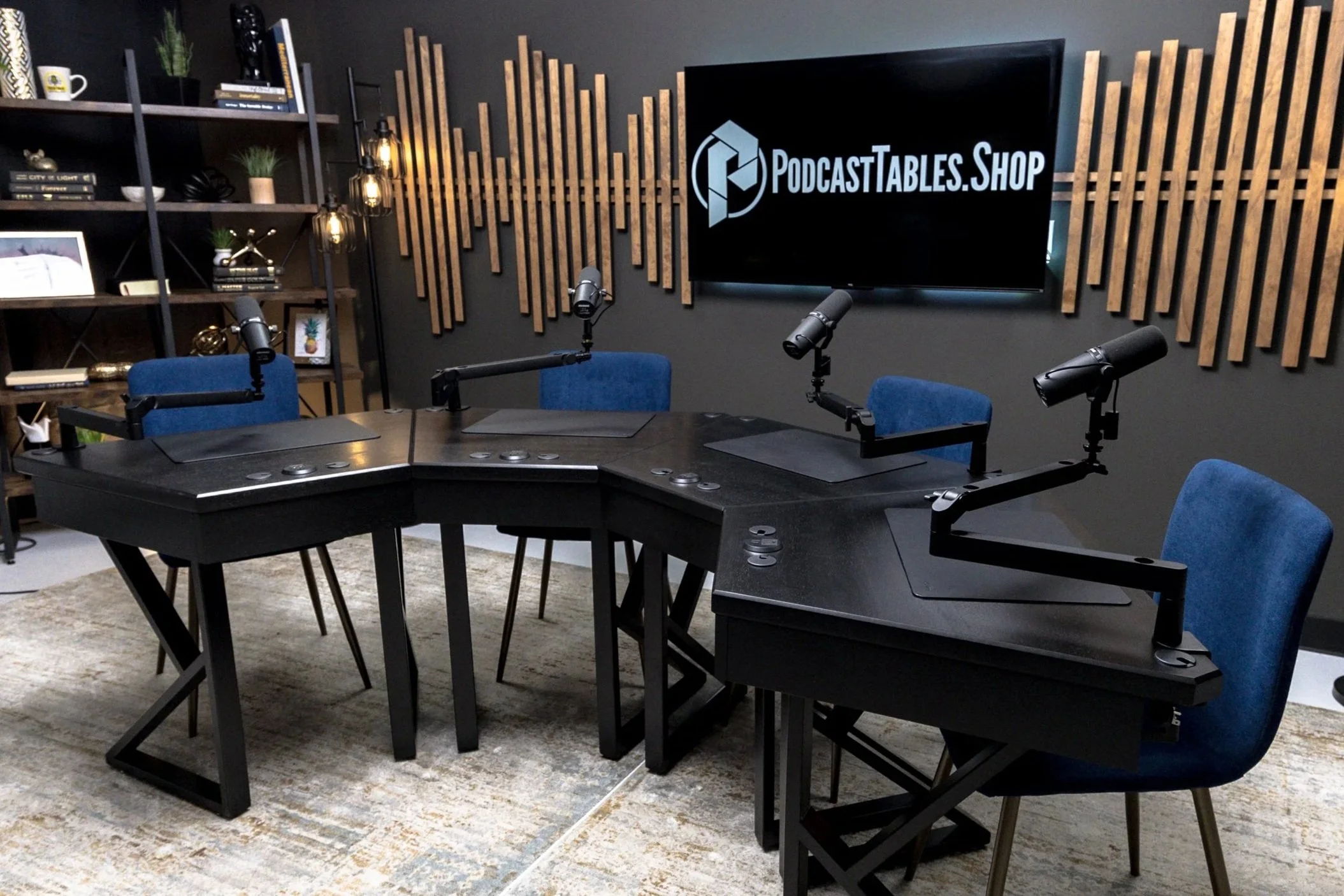 Podcast Setup Normal Table Podcast Tables Shop | Audio Podcast & Vodcast Desks, Tables