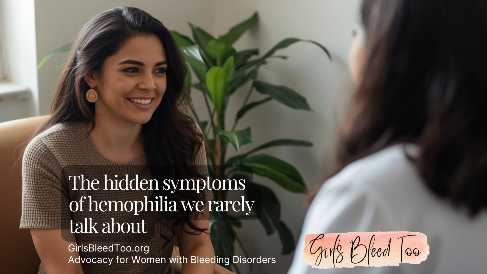 woman discussing hidden symptoms of hemophilia