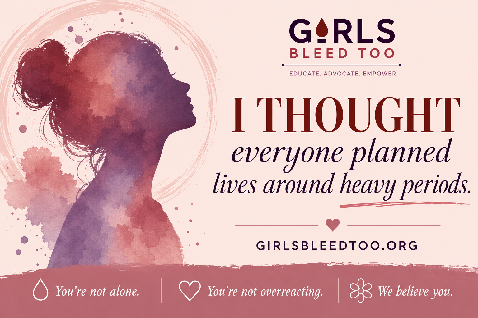 For years, I thought everyone planned their lives around their heavy periods