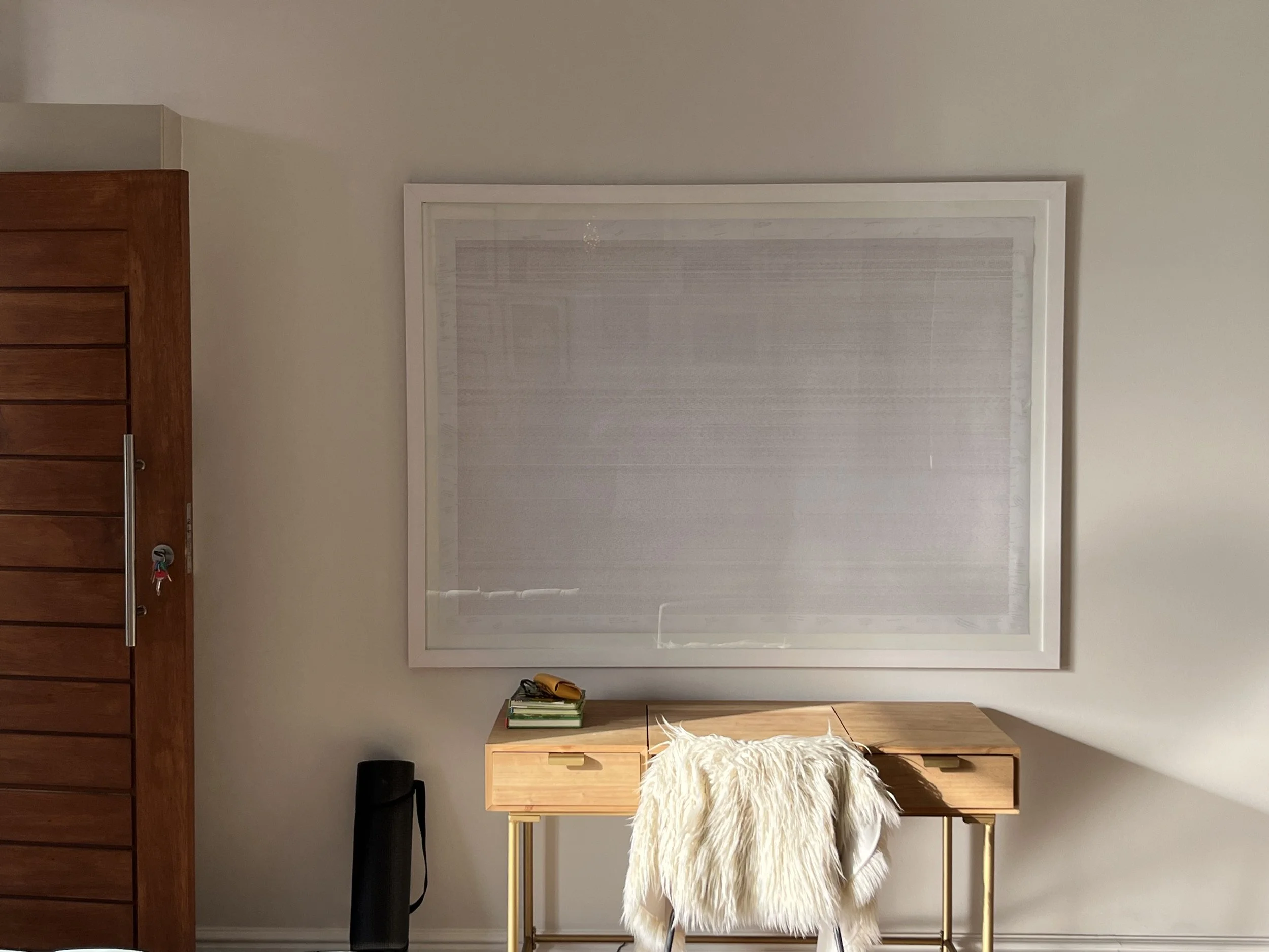 "I Love You." (a love letter for Lisa, Vaughan, Zach, Liam,  Nelson ) - 2023 - 2025 -  
I Love You, hand-written about 33,072 times. Ink on paper. 
Limited edition prints (5) are available  for $3,000.00