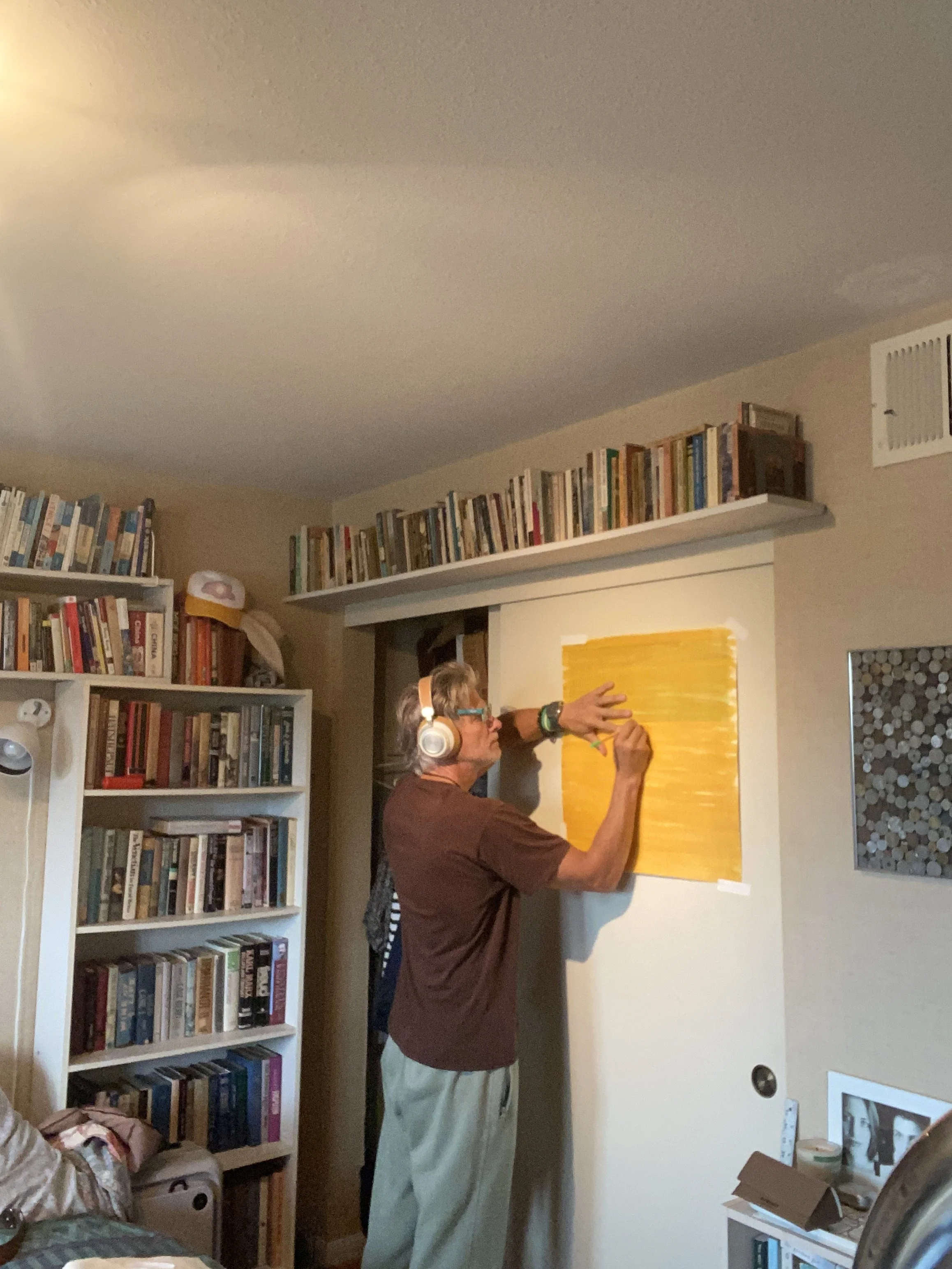 "It Will Be Ok"  - 2022. Hand-written about 2,500 times. 
Ink on paper. $3,500 (Sold)