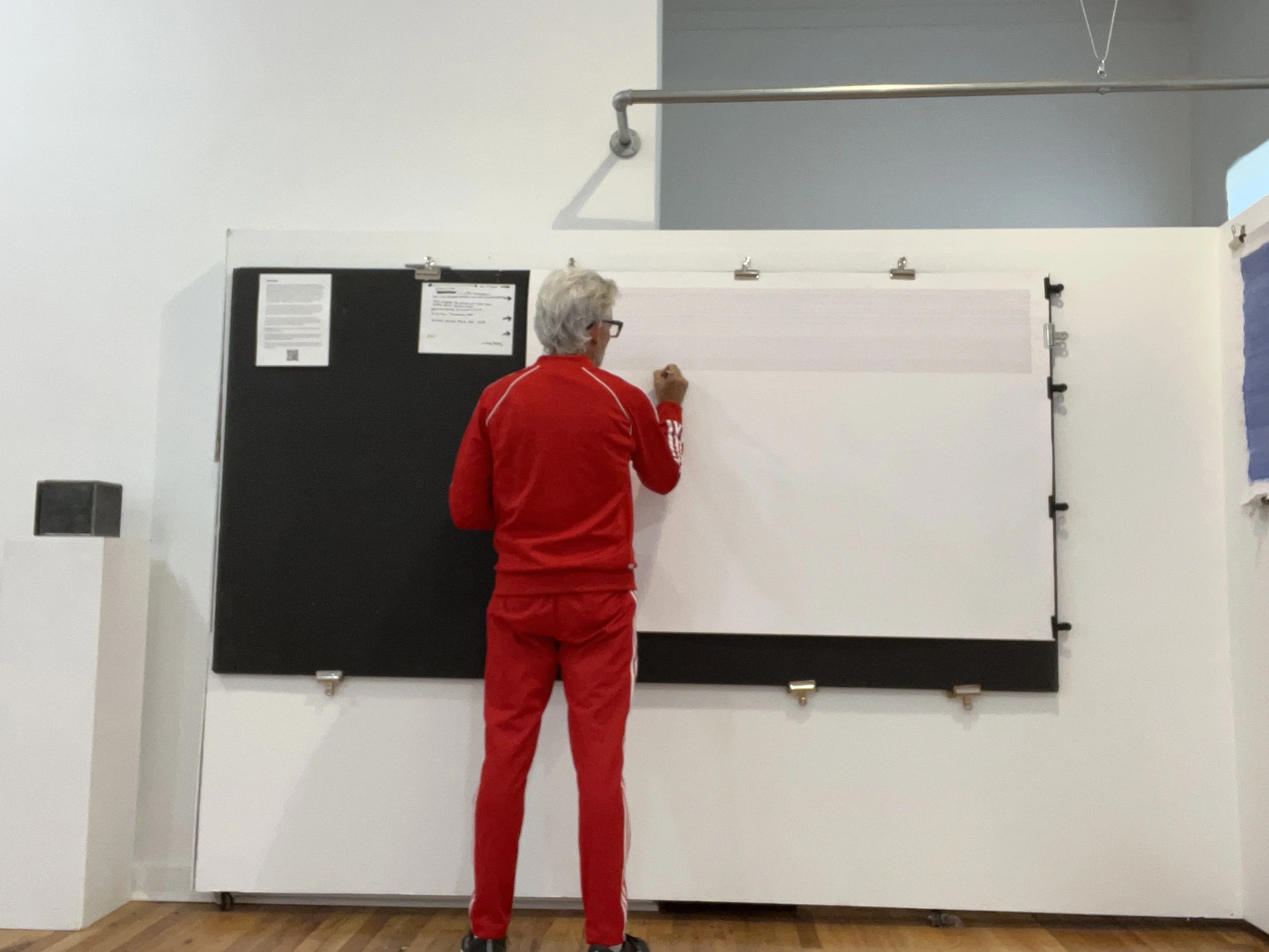 "I Love You." (a love letter for Lisa, Vaughan, Zach, Liam,  Nelson ) - 2023 - 2025 -  
I Love You, hand-written about 33,072 times. 
Ink on paper. 
Limited edition prints (5) are available  for $3,000.00