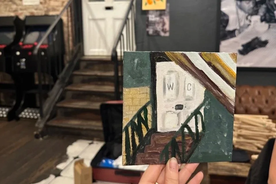 Corporate paint and sip workshop for teams