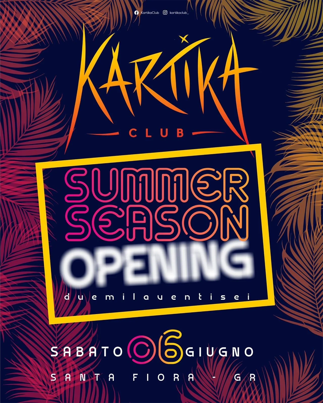 Summer season opening 