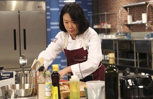 It is such a nerve wrecking to watch myself on TV and might pass out before the show airs tonight but please root for me #topchef @bravotopchef