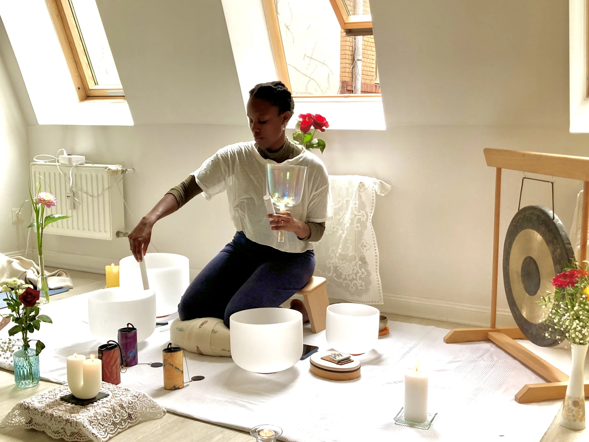 Sound Bath Meditation with Vallerie Mwazo