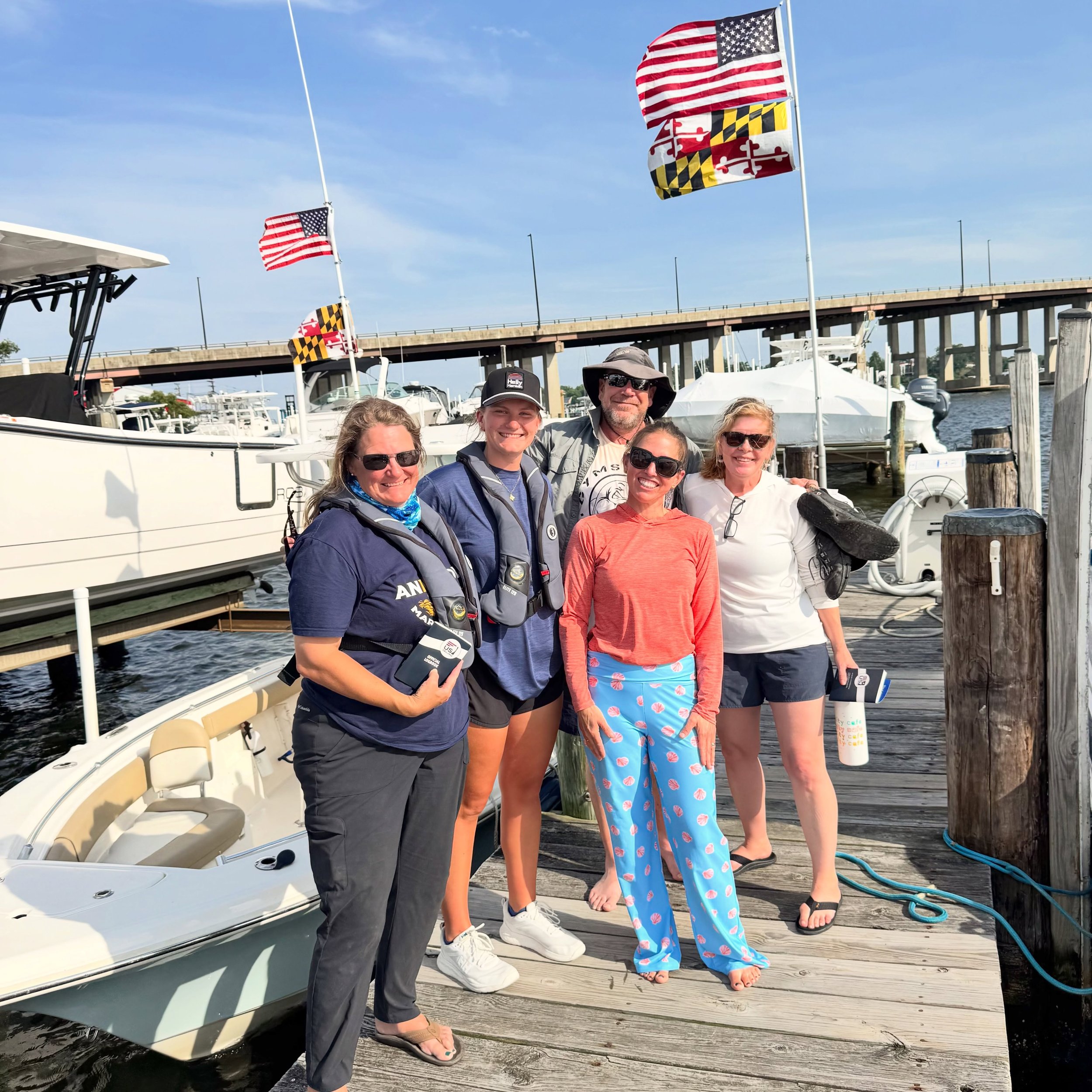 Absolutely loved working with this group for our 16 hour Safe Powerboat Handling course! For our open water skills on day 2, we went out to Thomas Point Light. They earned their USPowerboating Safe Powerboat Handling certification and their MD State 