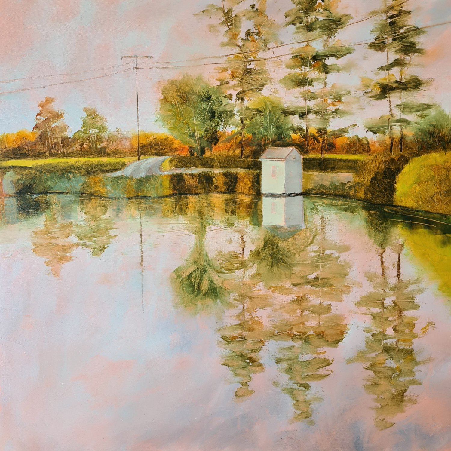 The Little Hut 2

51 x 51cm
Oil on cradled wood

#pilgrimswayartistsexhibition #pilgrimswayartists2025 #landscape #hutbythelake #heidilaughtonart #exhibitionpaintings #collectors #galleries #galleryart #lakepainting #landscapepainting #treesbythelake