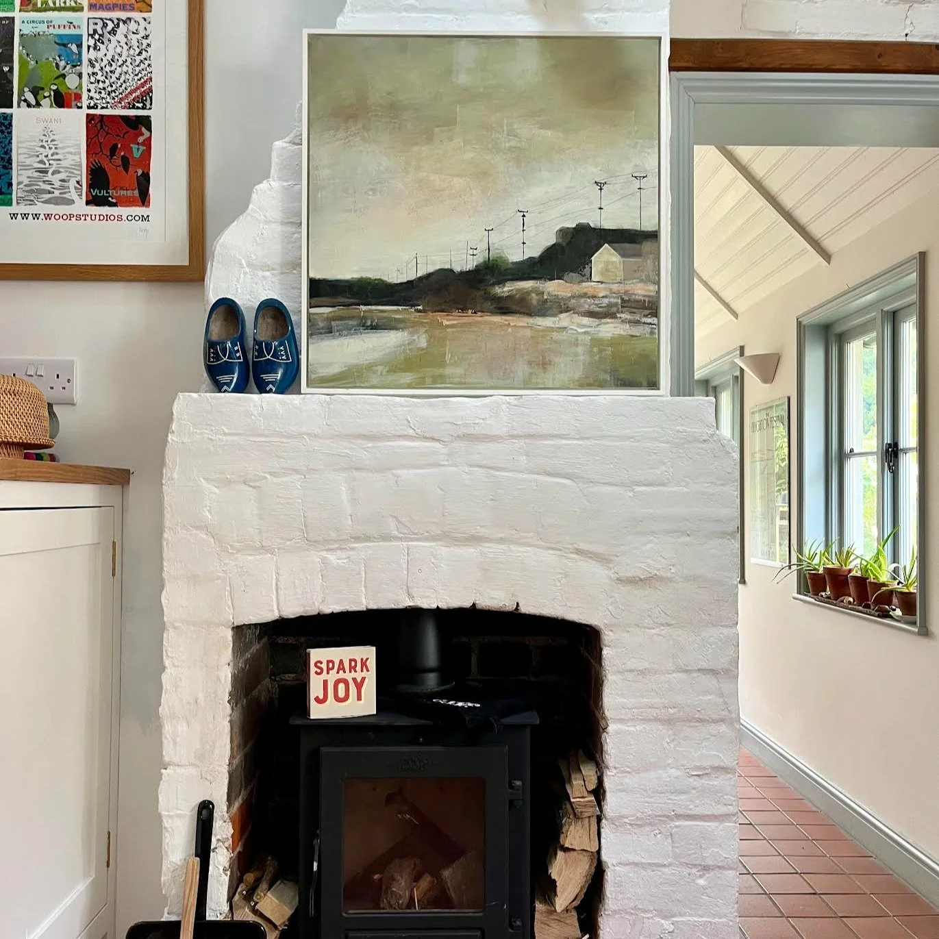 I received a surprise email from a collector today who sent this photo of some artwork of mine she bought from the Cambridge Contemporary a while ago, with a note saying &quot;and giving me so much pleasure each and every day&quot;...
How lovely is t