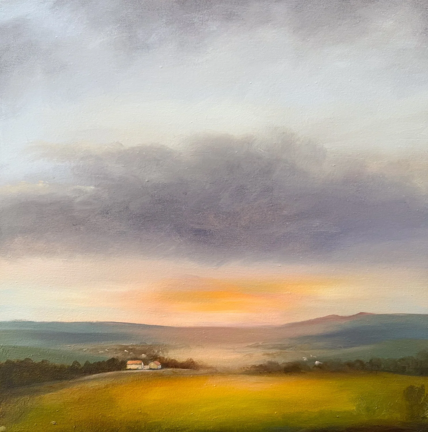 Just off the easel...
Tuscan Hills
50 x 50cm
Well I was meant to be starting my Ile de Re project inspired by my summer holiday in France and ended up painting some Tuscan Hills - go figure! My intentions never quite seem to go to plan, or maybe I ju