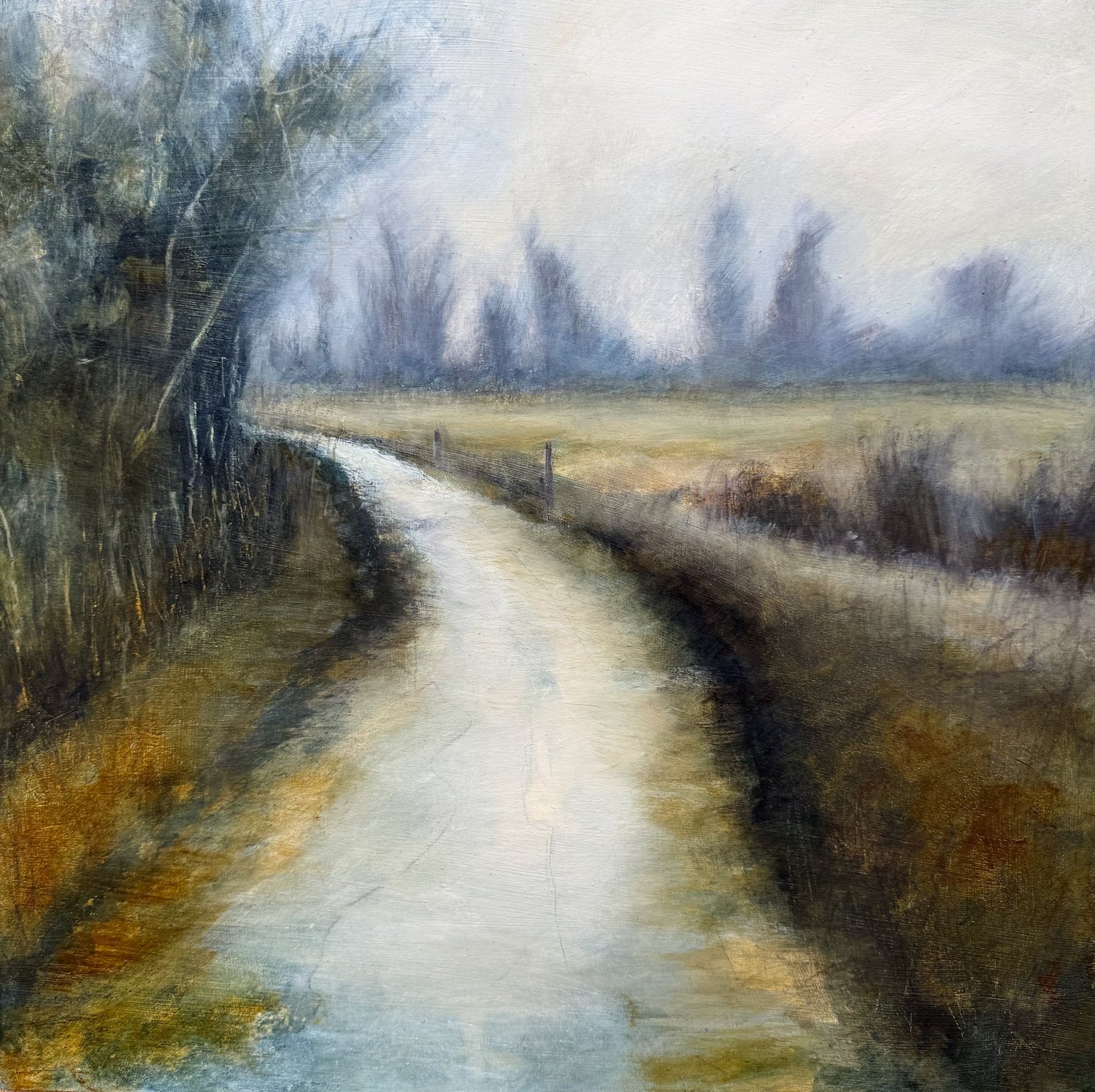 Smallhythe Path
40 x 40cm

I have both a 30 x 30cm and a 40 x 40cm of this scene - both very similar. One was created with inks and glazes and the other with oils - can you tell which is which?  Hope you like it

#impressionisticpainting #countryside