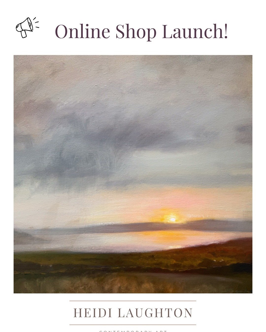 I'm launching a shop on my website on February 17th! 

It's a chance to buy a selection of original, landscape paintings directly from the website. The selection will change now and again so do check back periodically. 

To mark the occasion, on Febr