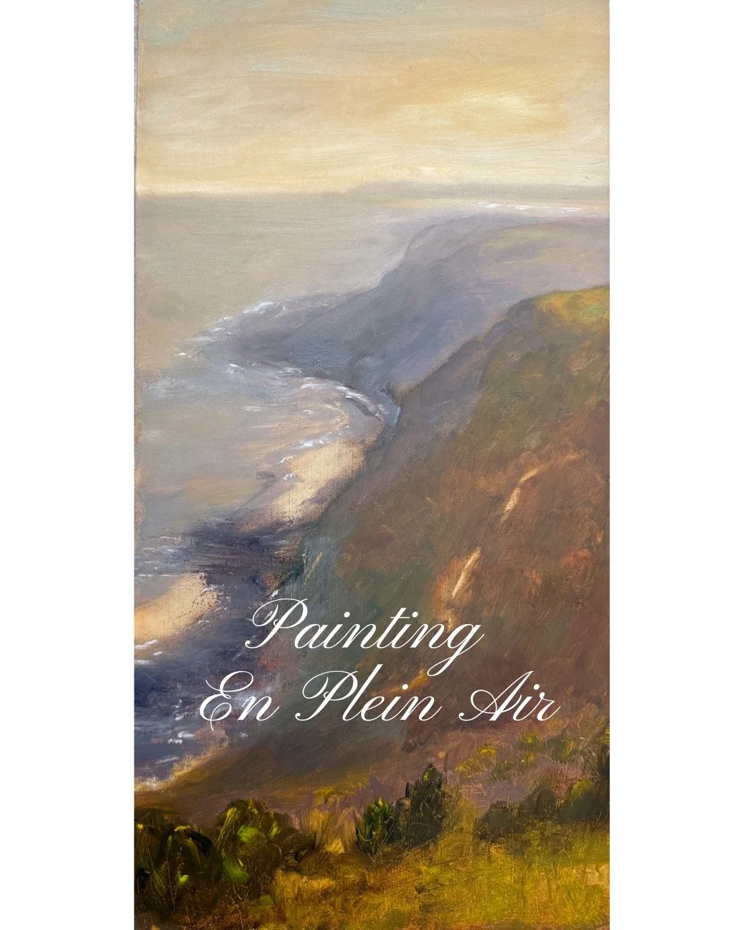 I headed to the coast on Thursday afternoon with fellow artist Jenny #jahomewood. Our first location was a bit dull so we ditched the idea and went up to the headlands at Fairlight Village/Fire Hills, where Roman and I had walked last summer. As we w