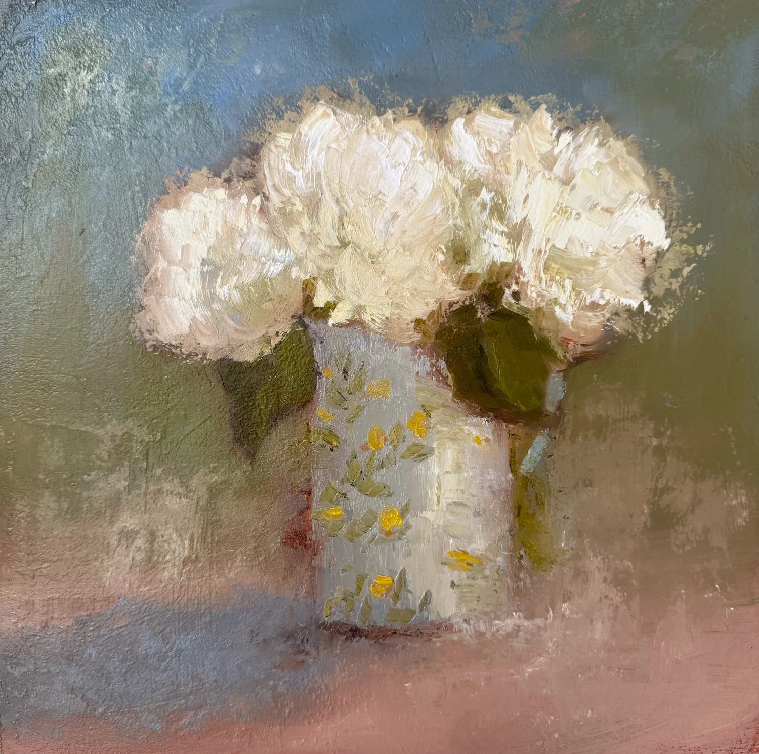 One bunch of Hydrangeas, painted two ways
1 - Looser/impressionist style
2 - More traditional style
Which do you like best, any preference?

#hydrangeasinajug #hydrangeas #bunchofhygrangeas #hydrangeaspainting #hydrangeasoilpainting #heidilaughtonart