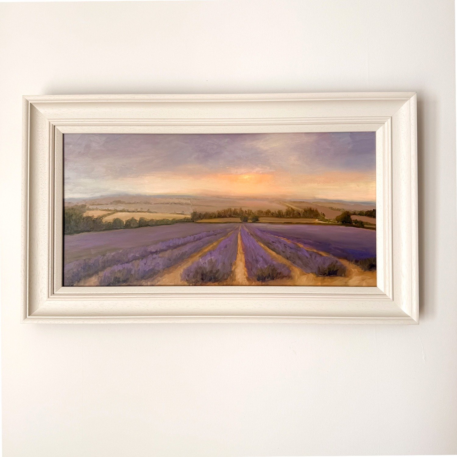 Back from the framers and pleased with how these two are looking.  I also changed the sky a little in the first painting to make it softer.  These two (along with another painting from previous post - Hay Bales) will be heading off to The Grove Galle