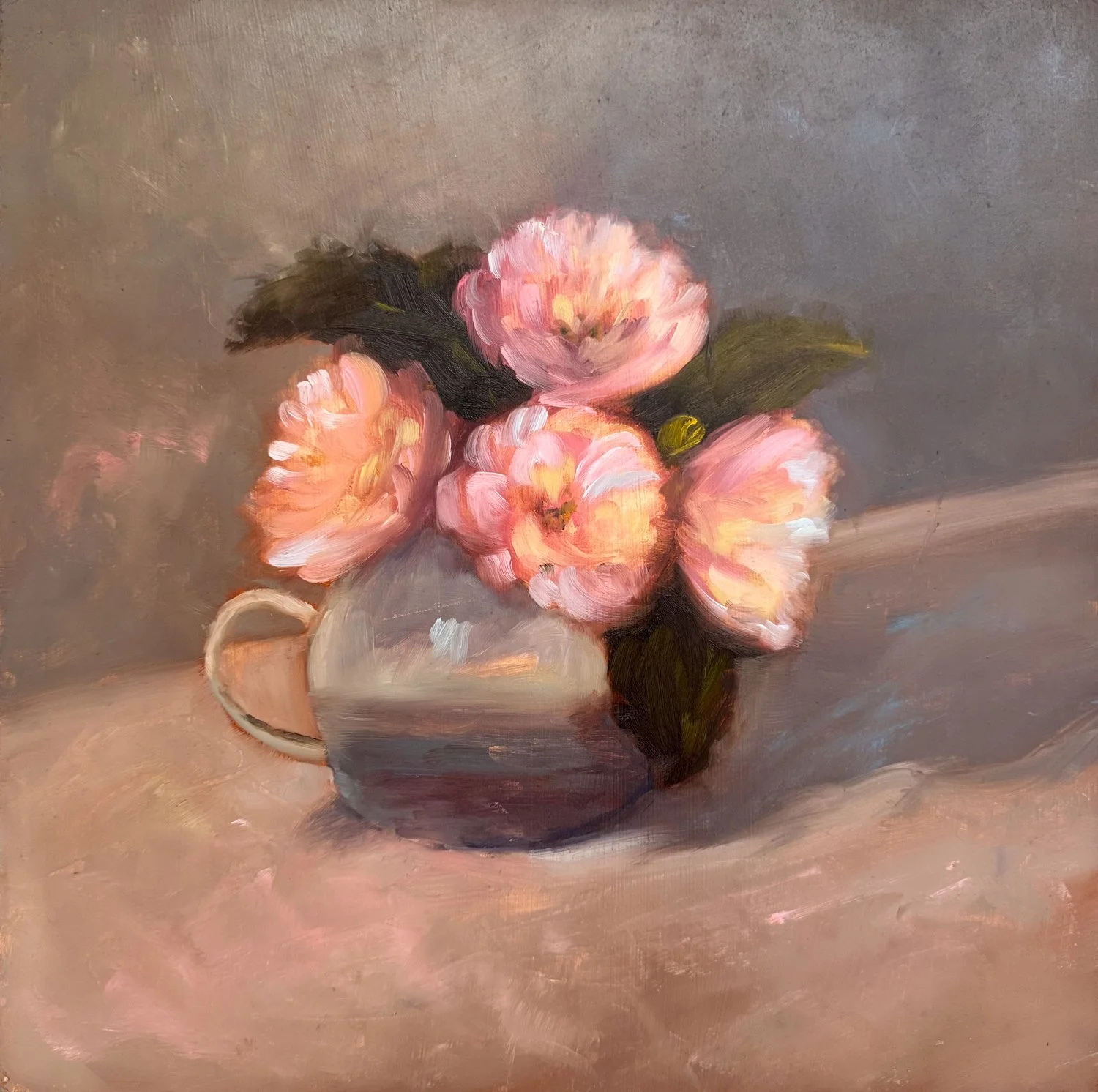 A mug of Camelias
