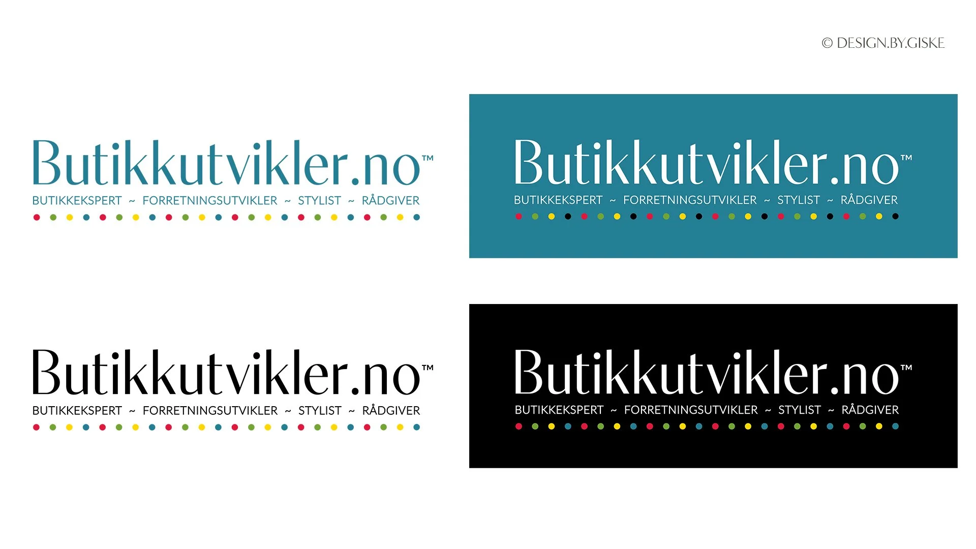 Butikkutvikler.no, Gøril Helene Florvaag, butikkekspert - forretningsutvikler - stylist - rådgiver, Bryne // Logo & identitet - trykksaker - profilering - funksjonell design - merkevarebygging // © Design by Giske 2026