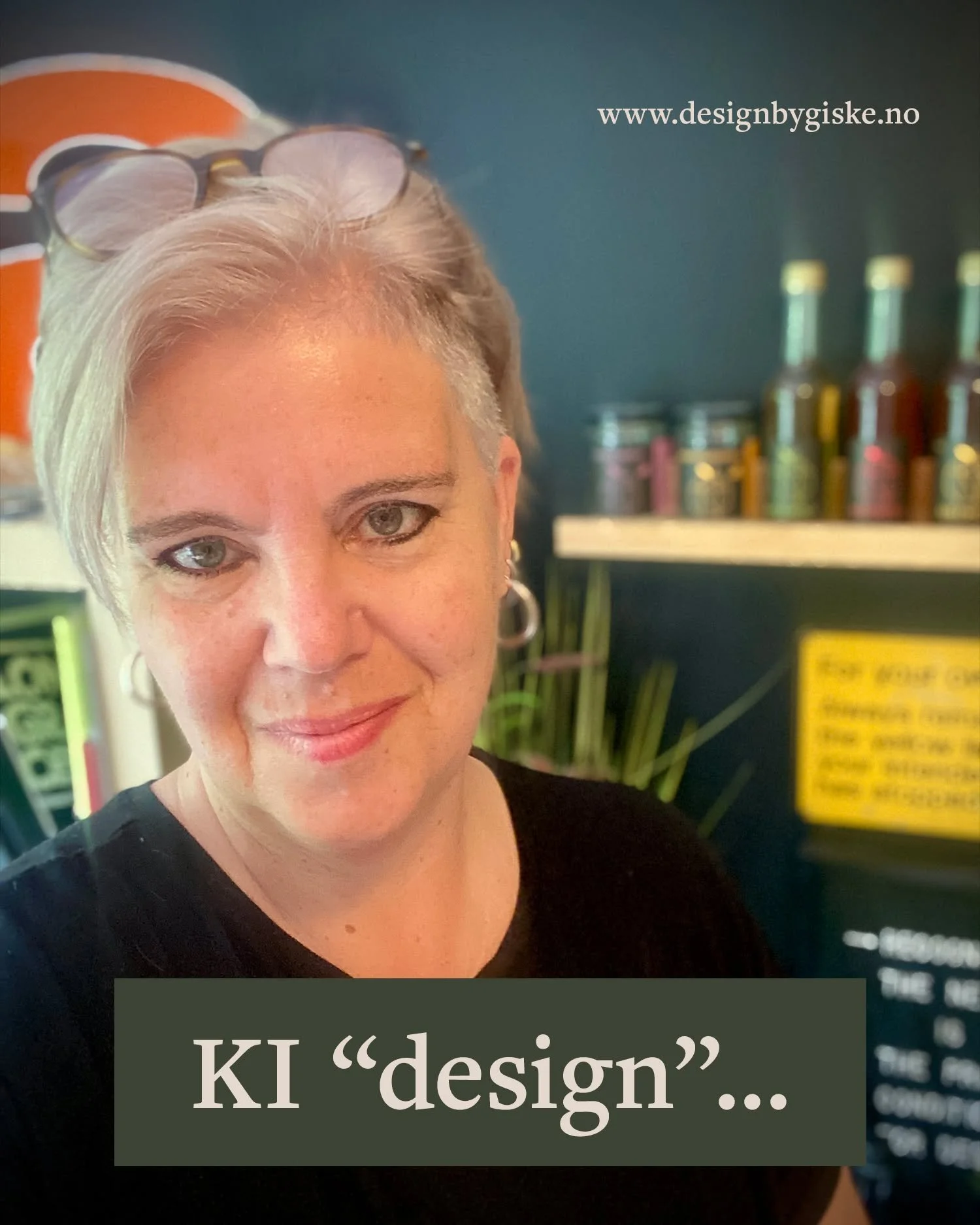 KI "design"...
KI har i lang tid generert innhald til sosiale medier, bilder, plakatar osv. I den seinare tid har det tatt heilt av - b&aring;de online og offline. 

Butikkar, kafear, torhandlarar, organisasjonar, sm&aring; og store bedrift
